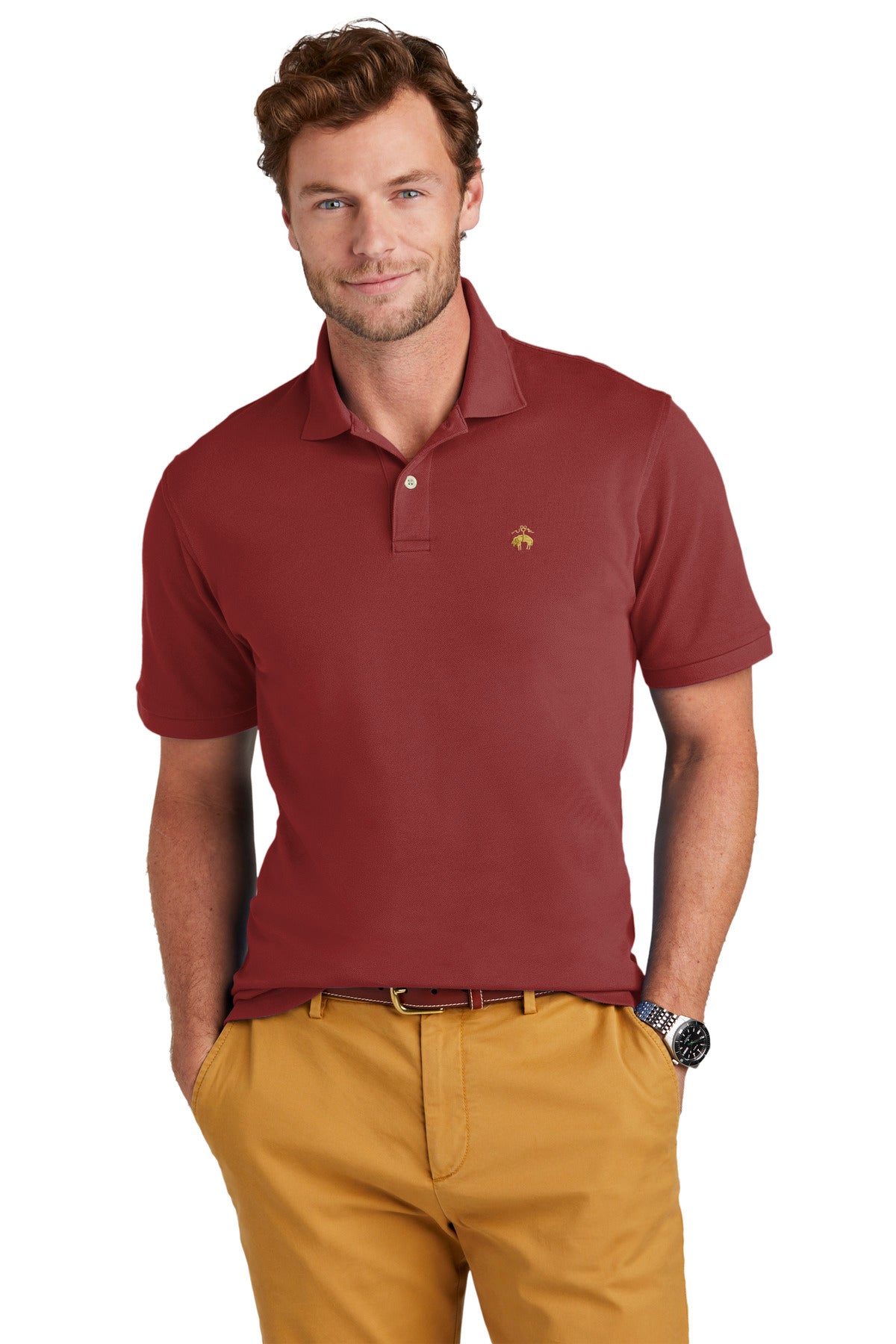 Custom Embroidered - Brooks Brothers© Pima Cotton Pique Polo BB18200