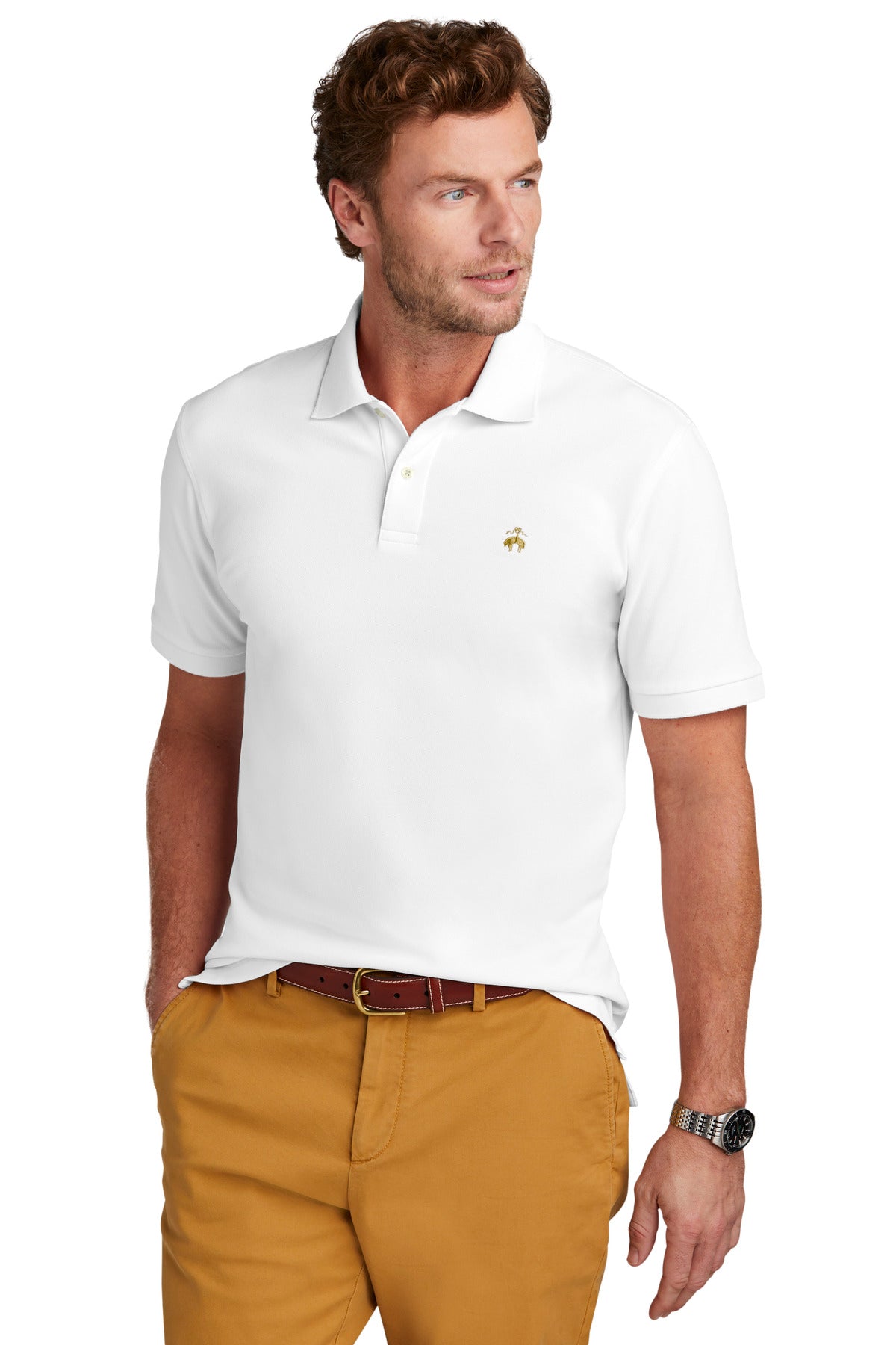 Custom Embroidered - Brooks Brothers© Pima Cotton Pique Polo BB18200