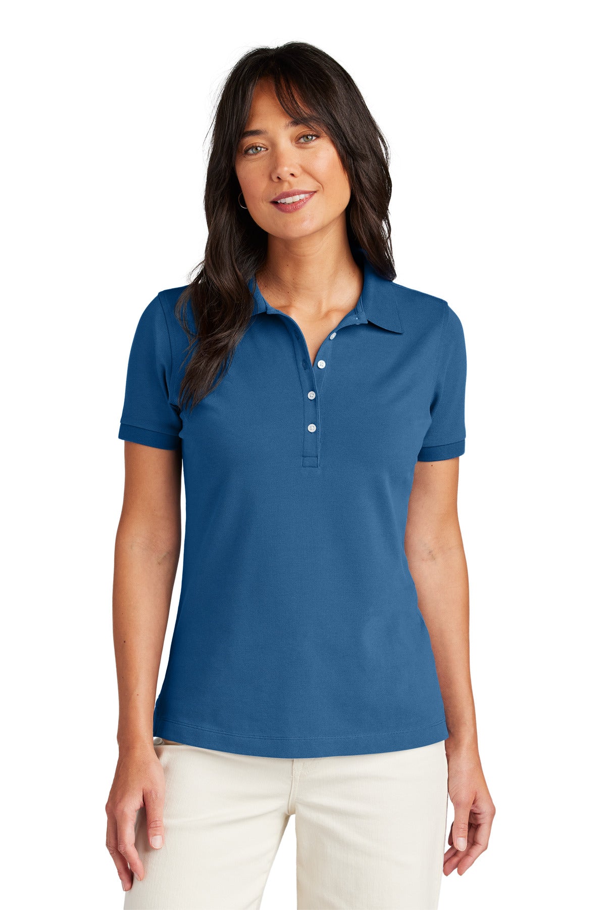 Custom Embroidery or DTF Print - Brooks Brothers ® Women's Pima Cotton Pique Polo BB18201