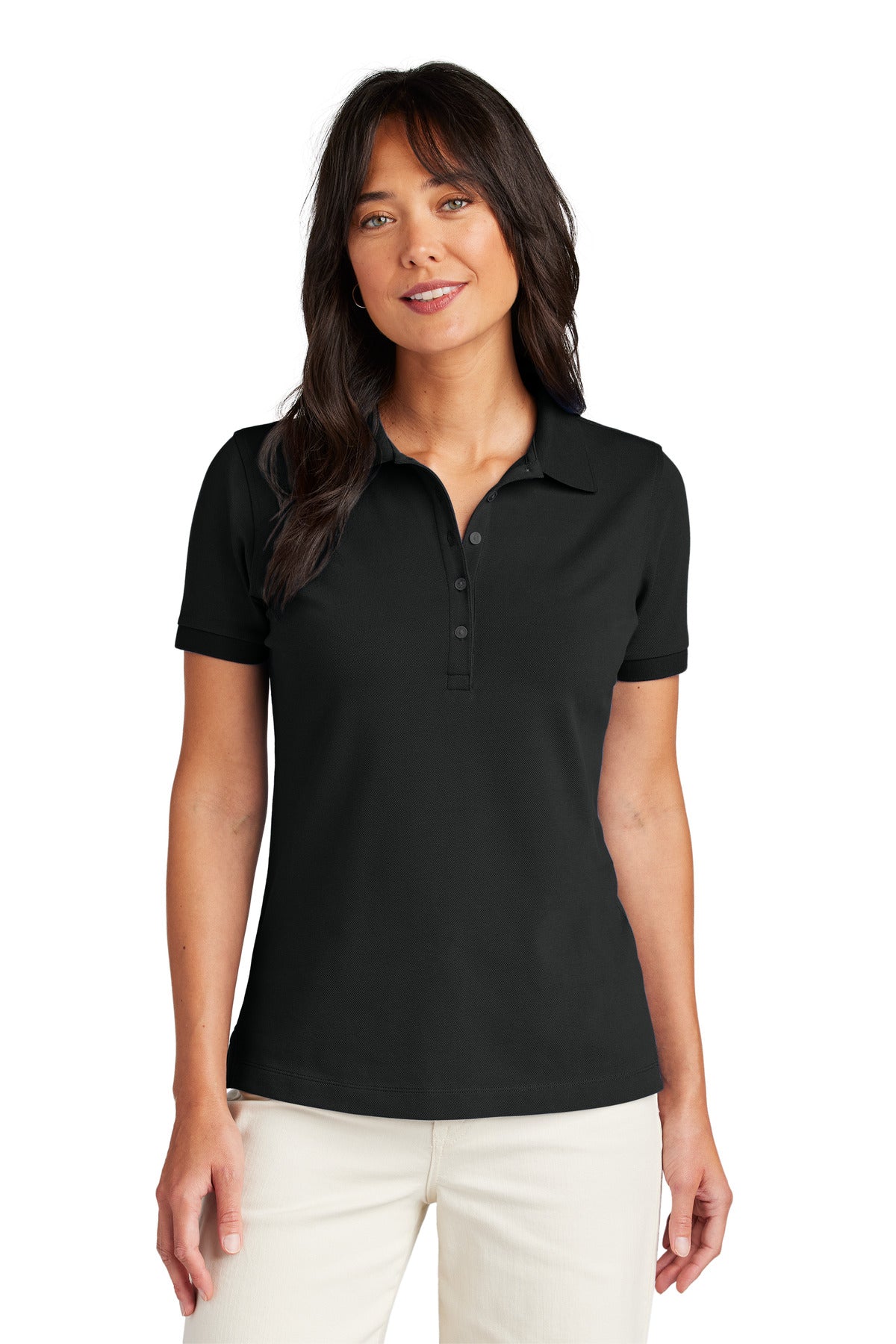 Custom Embroidered - Brooks Brothers© Women's Pima Cotton Pique Polo BB18201