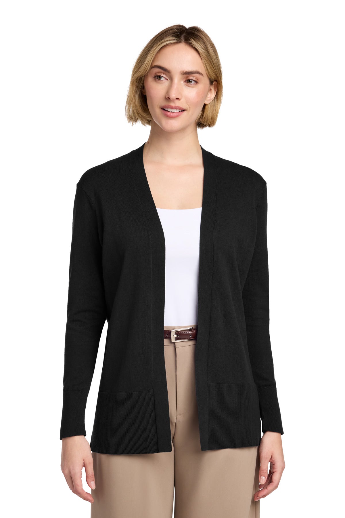 Custom Embroidery or DTF Print - Brooks Brothers ® Women's Cotton Stretch Long Cardigan Sweater BB18403