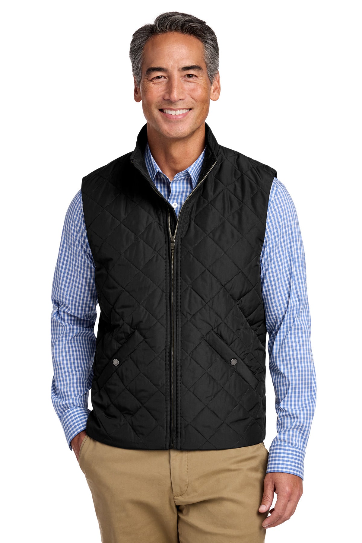 Custom Embroidery or DTF Print - Brooks Brothers ® Quilted Vest BB18602