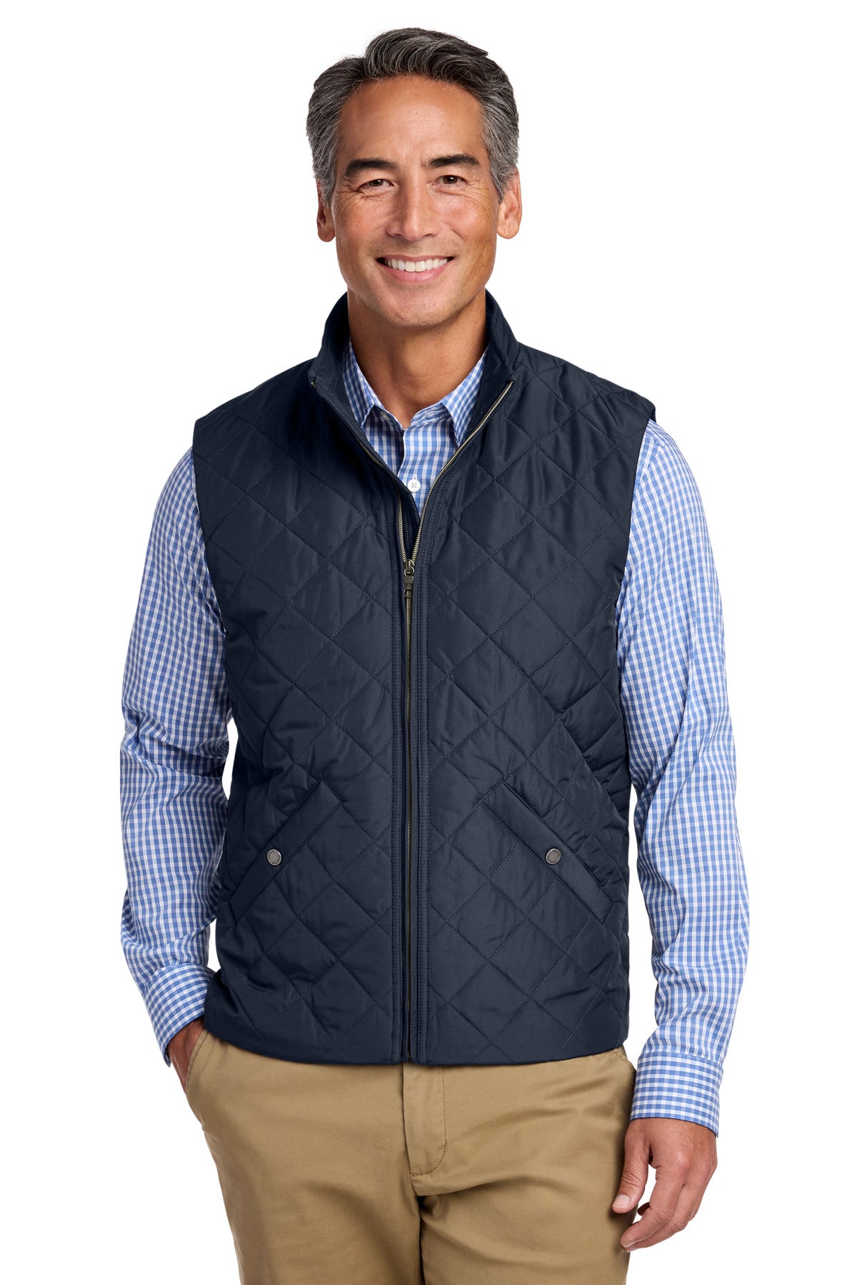 Custom Embroidery or DTF Print - Brooks Brothers ® Quilted Vest BB18602