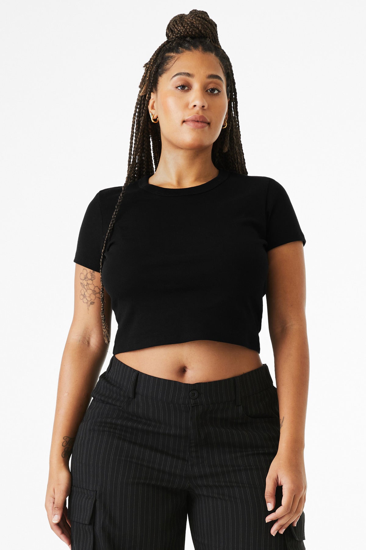 Custom Embroidery or DTF Print - BELLA+CANVAS ® Women's Micro Rib Baby Tee BC1010
