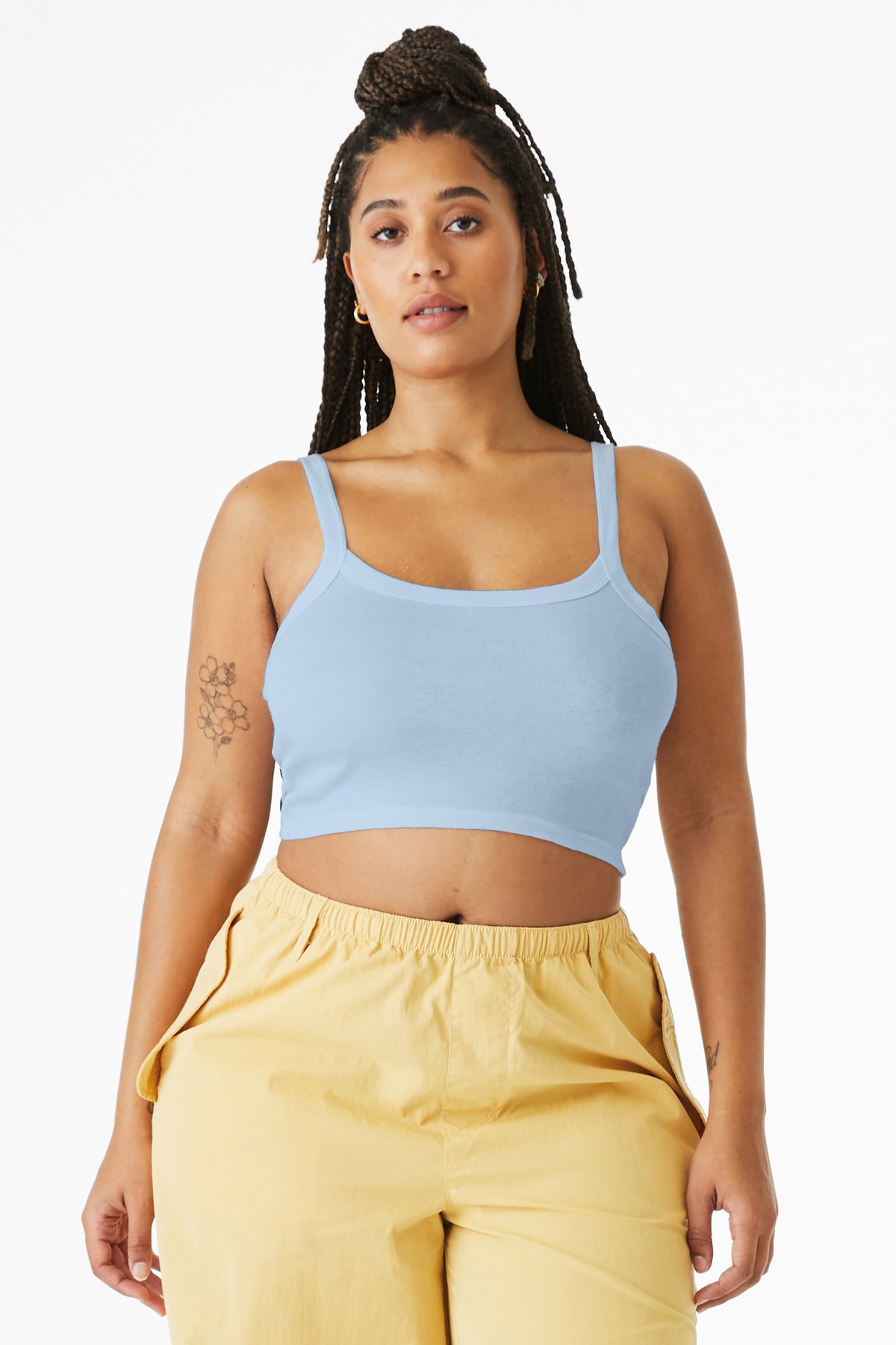 Custom Embroidery or DTF Print - BELLA+CANVAS ® Women's Micro Rib Spaghetti Strap Tank BC1012
