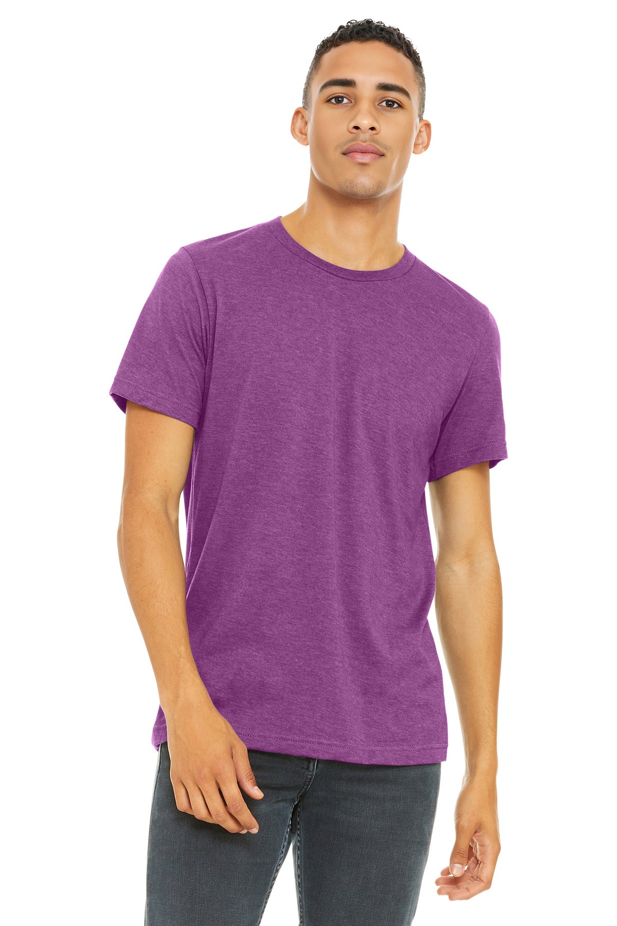 Custom Embroidery or DTF Print - BELLA+CANVAS ® Unisex Heather CVC Short Sleeve Tee. BC3001CVC
