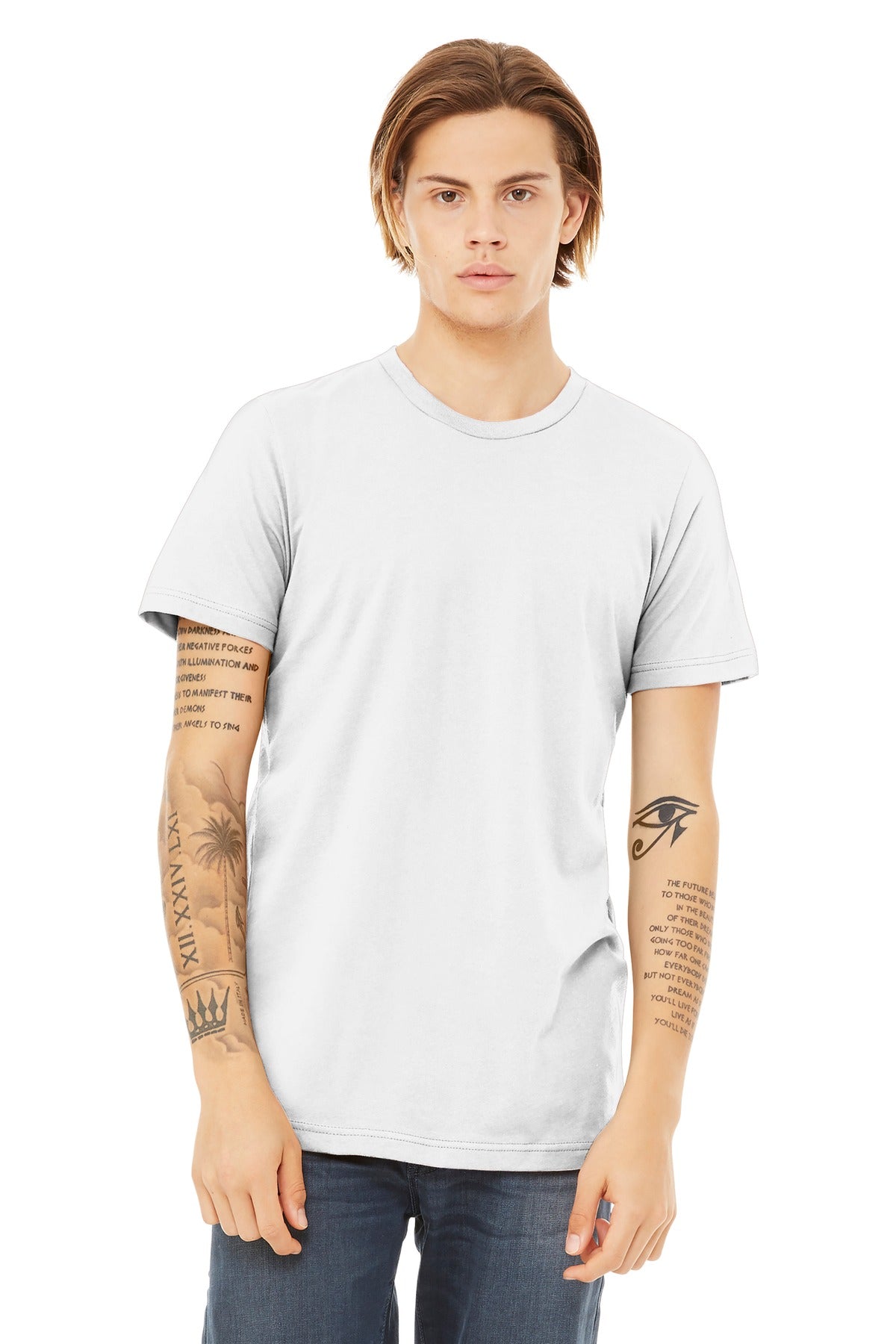 Custom Embroidery or DTF Print - BELLA+CANVAS ® Unisex Heather CVC Short Sleeve Tee. BC3001CVC