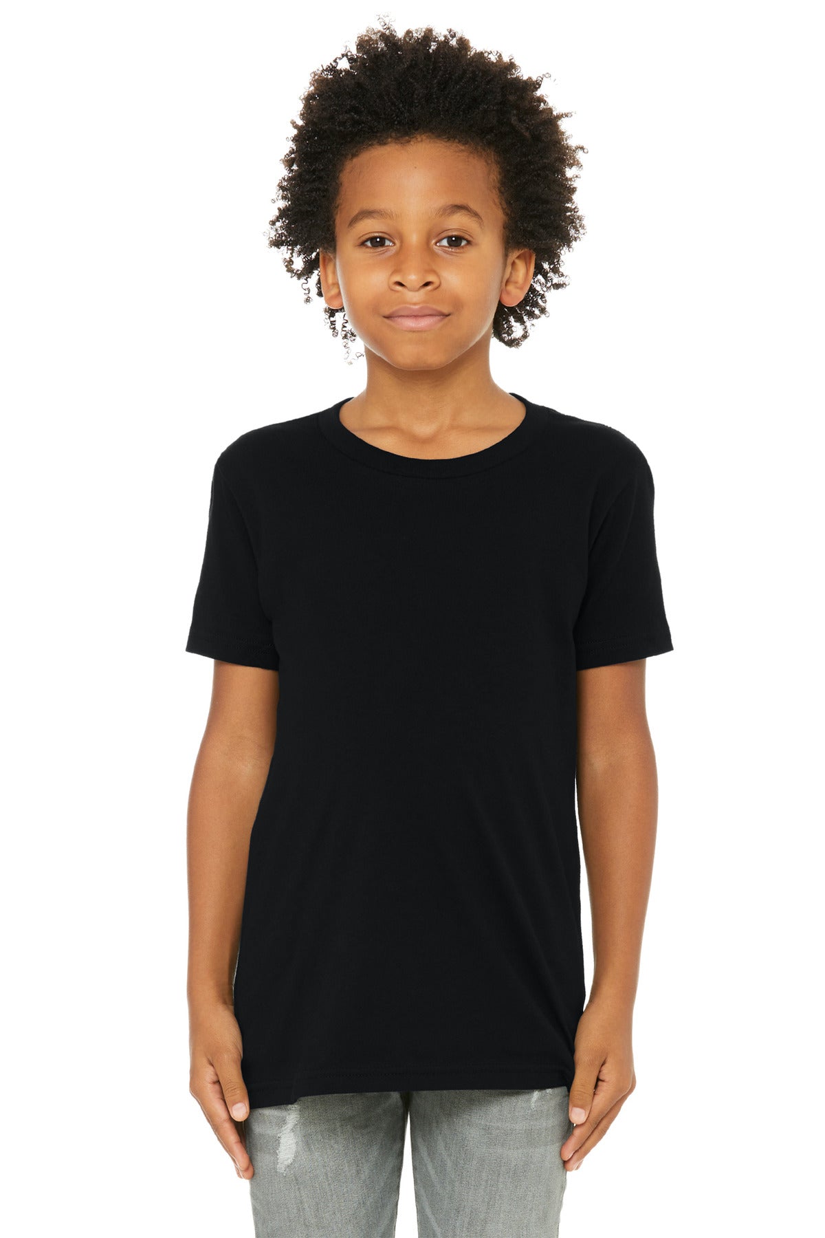 Custom Embroidery or DTF Print - BELLA+CANVAS ® Youth Jersey Short Sleeve Tee. BC3001Y