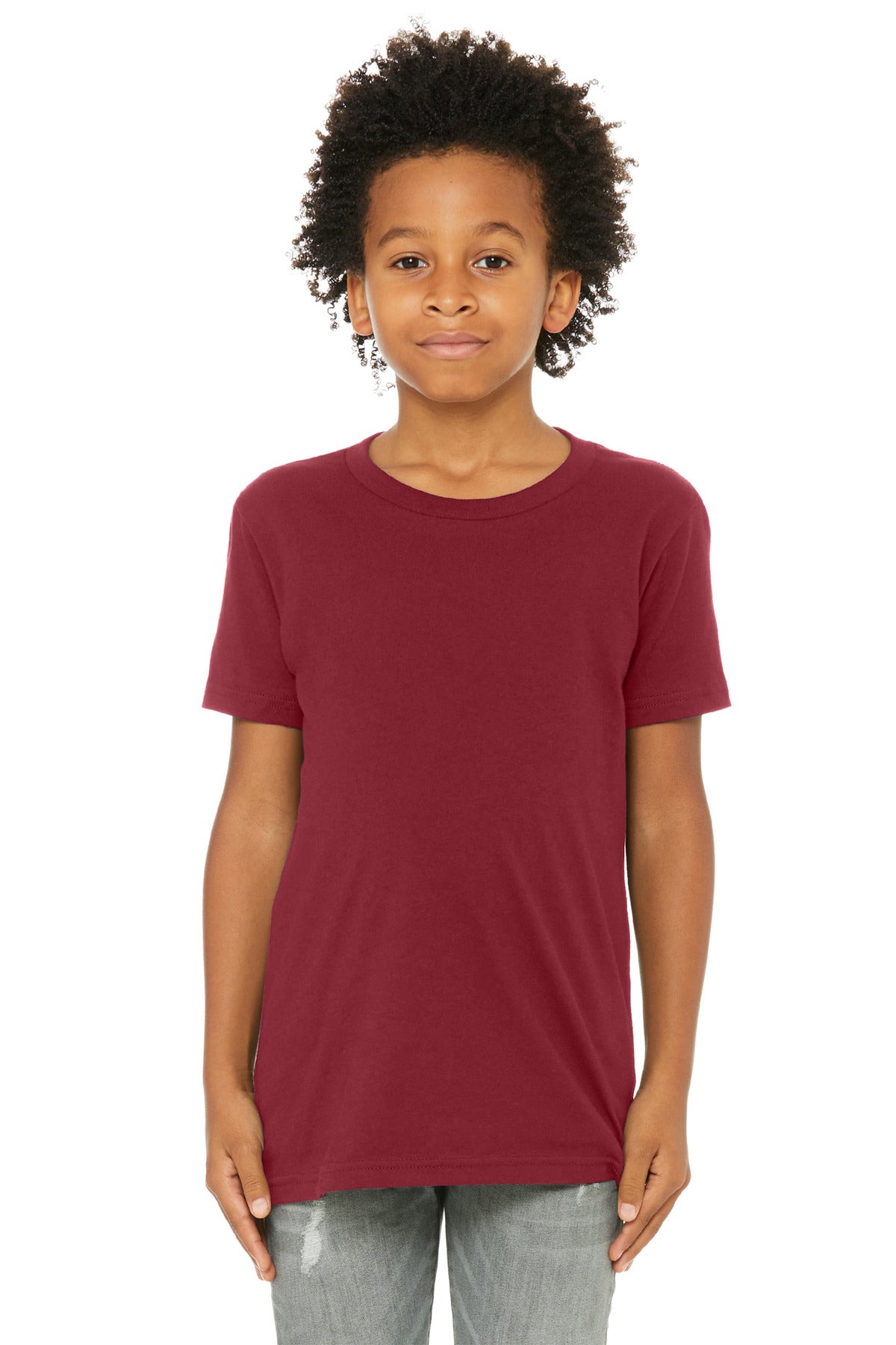 Custom Embroidery or DTF Print - BELLA+CANVAS ® Youth Jersey Short Sleeve Tee. BC3001Y