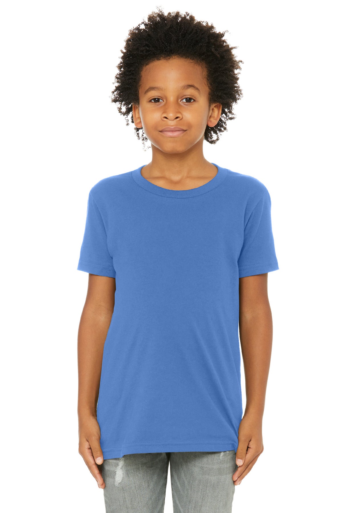 Custom Embroidery or DTF Print - BELLA+CANVAS ® Youth Jersey Short Sleeve Tee. BC3001Y
