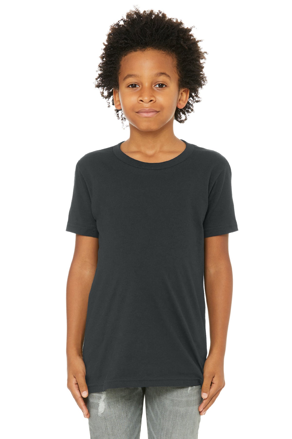Custom Embroidery or DTF Print - BELLA+CANVAS ® Youth Jersey Short Sleeve Tee. BC3001Y