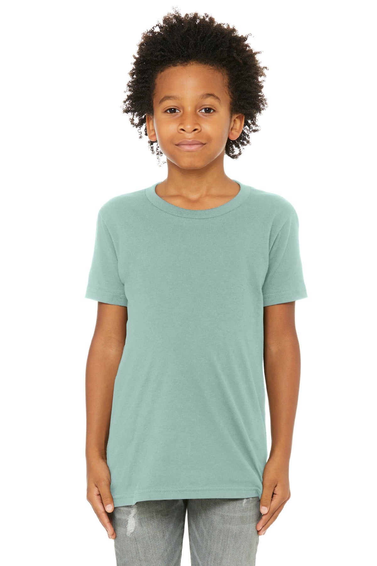 Custom Embroidery or DTF Print - BELLA+CANVAS ® Youth Jersey Short Sleeve Tee. BC3001Y