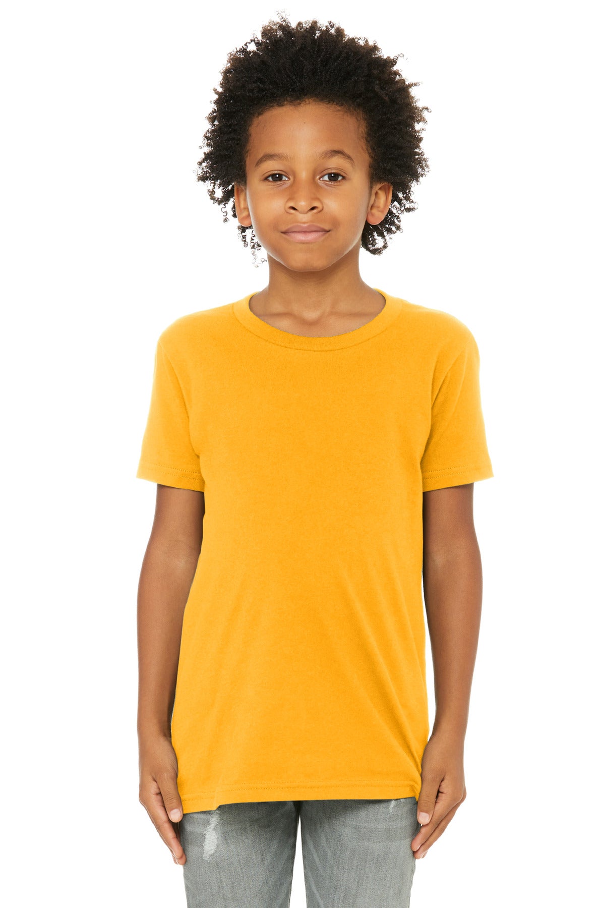 Custom Embroidery or DTF Print - BELLA+CANVAS ® Youth Jersey Short Sleeve Tee. BC3001Y