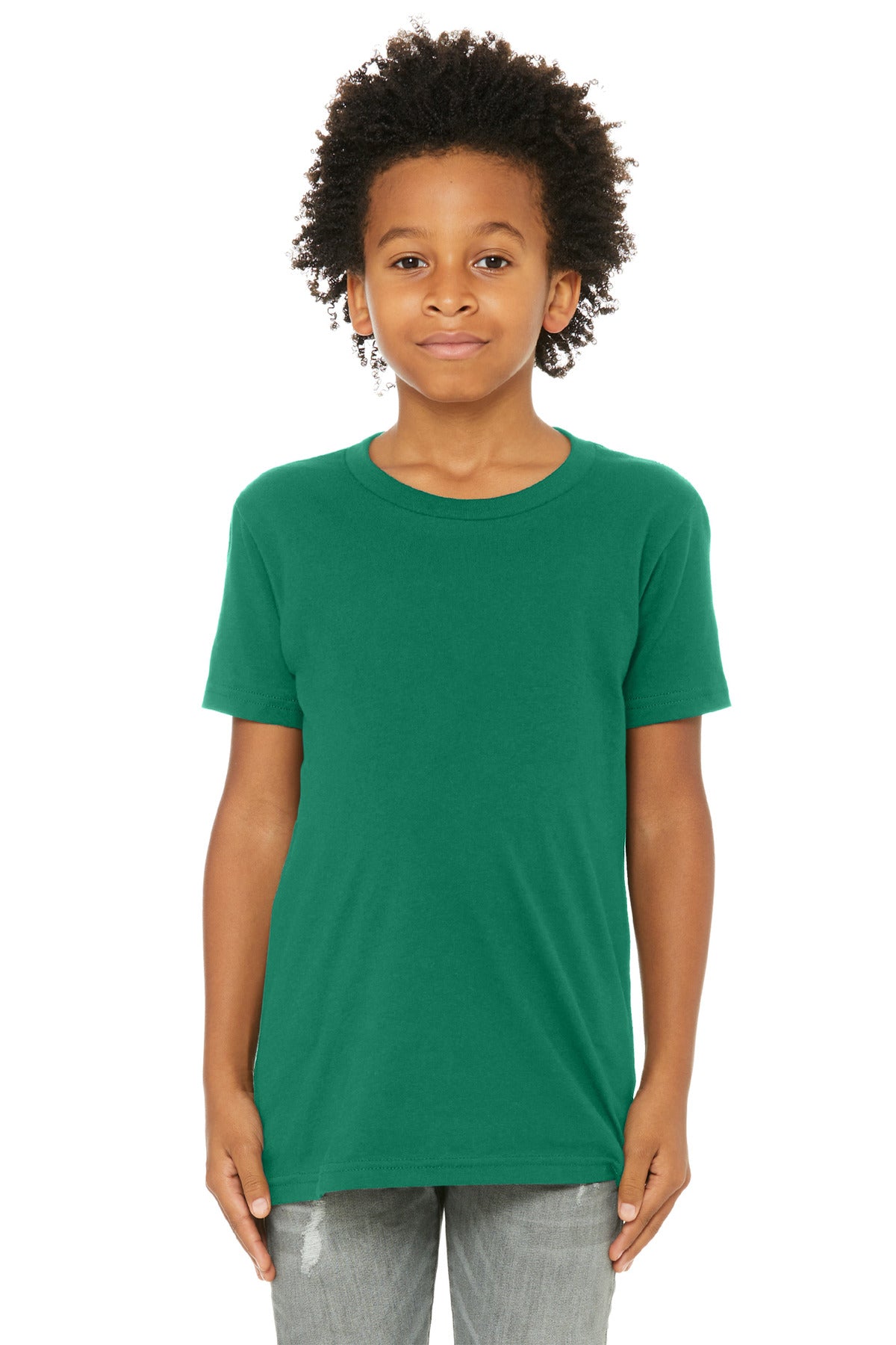 Custom Embroidery or DTF Print - BELLA+CANVAS ® Youth Jersey Short Sleeve Tee. BC3001Y