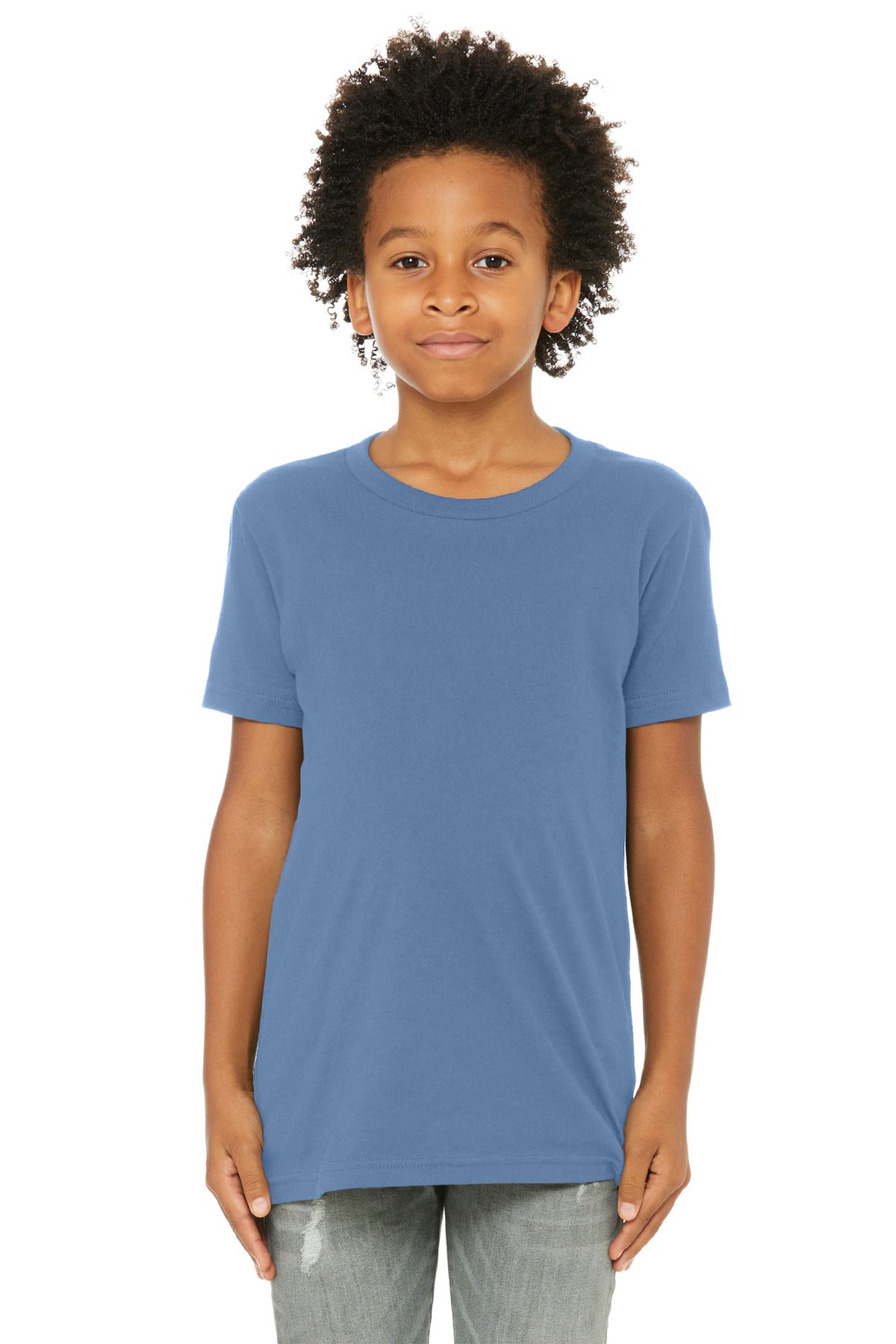 Custom Embroidery or DTF Print - BELLA+CANVAS ® Youth Jersey Short Sleeve Tee. BC3001Y