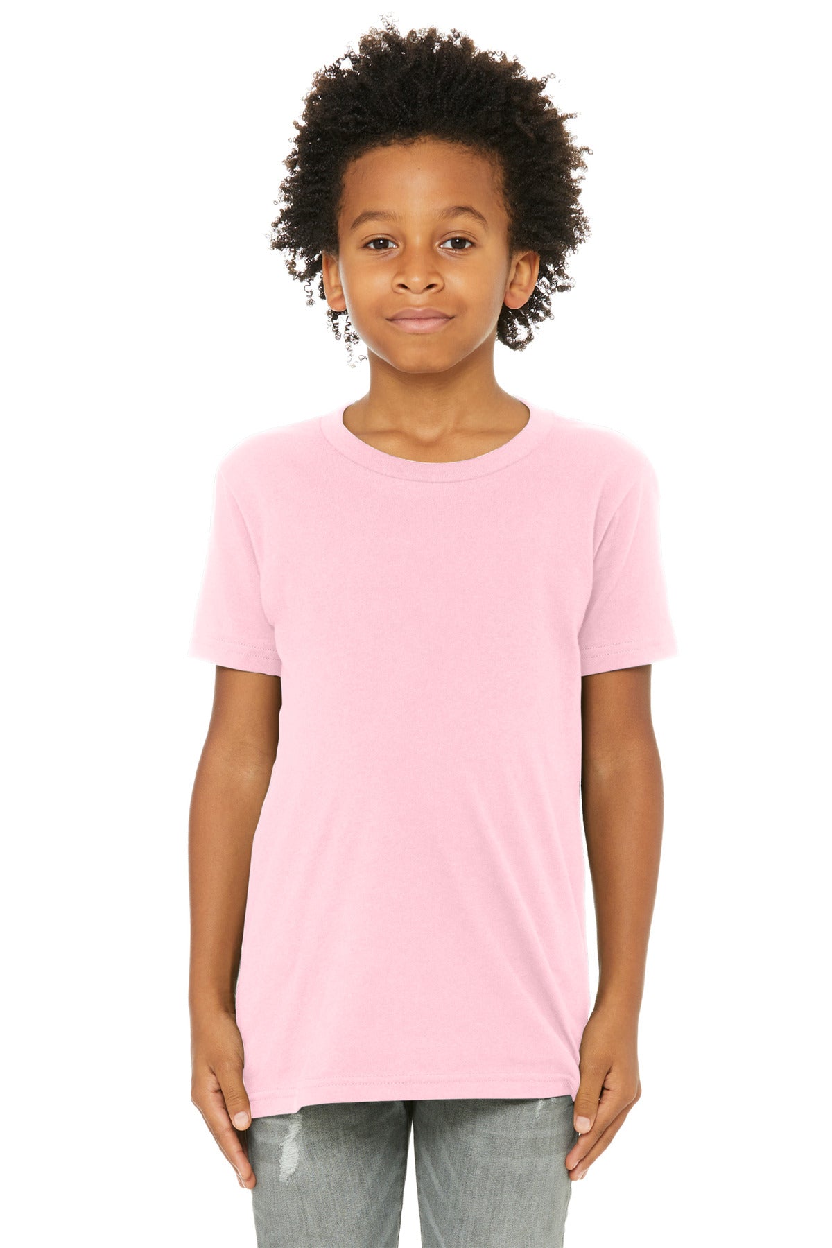 Custom Embroidery or DTF Print - BELLA+CANVAS ® Youth Jersey Short Sleeve Tee. BC3001Y