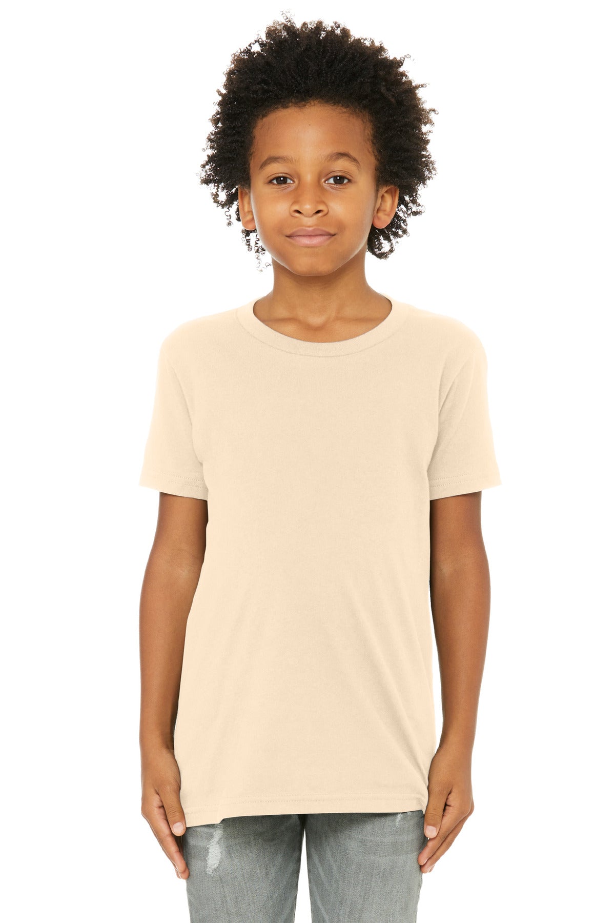 Custom Embroidery or DTF Print - BELLA+CANVAS ® Youth Jersey Short Sleeve Tee. BC3001Y
