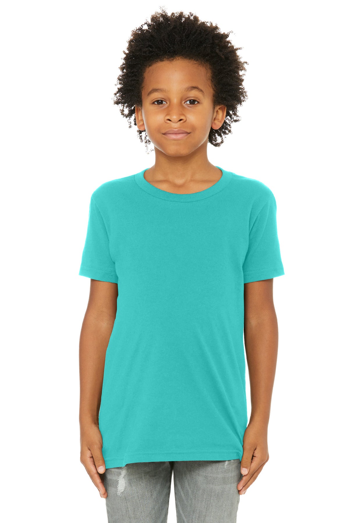 Custom Embroidery or DTF Print - BELLA+CANVAS ® Youth Jersey Short Sleeve Tee. BC3001Y