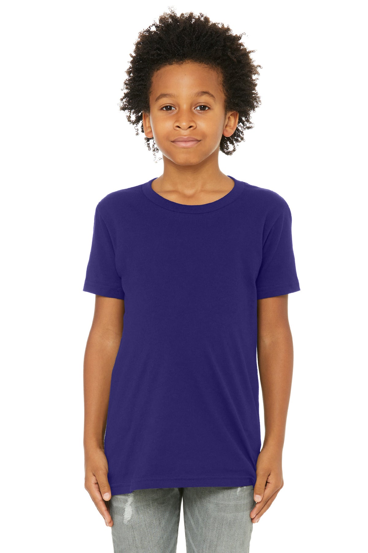 Custom Embroidery or DTF Print - BELLA+CANVAS ® Youth Jersey Short Sleeve Tee. BC3001Y
