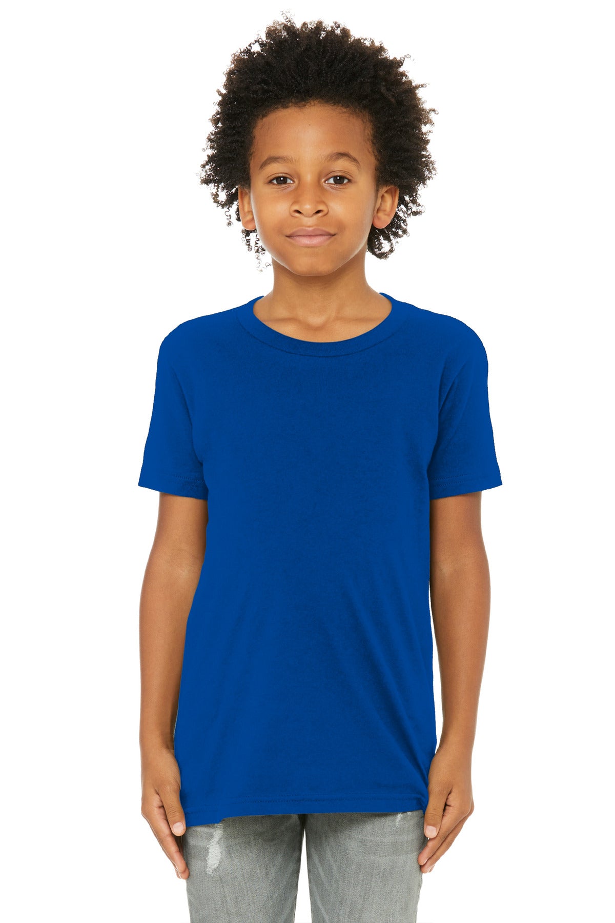 Custom Embroidery or DTF Print - BELLA+CANVAS ® Youth Jersey Short Sleeve Tee. BC3001Y