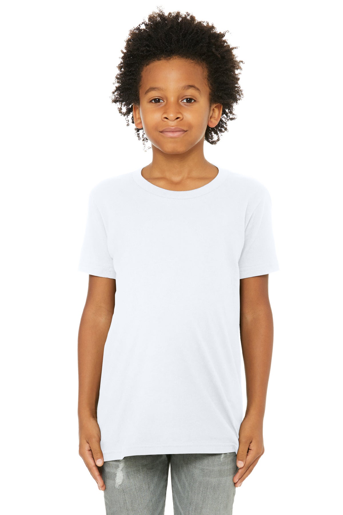 Custom Embroidery or DTF Print - BELLA+CANVAS ® Youth Jersey Short Sleeve Tee. BC3001Y