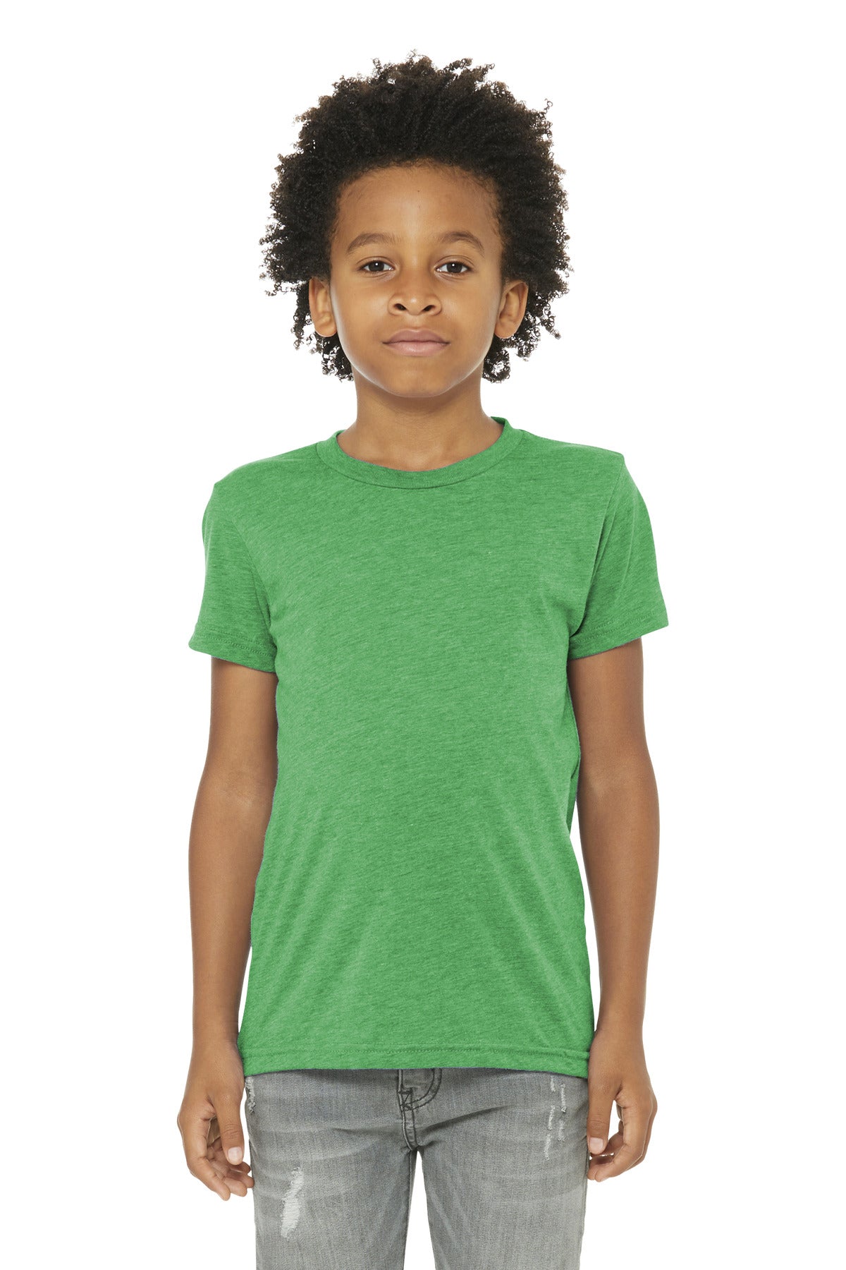 Custom Embroidery or DTF Print - BELLA+CANVAS ® Youth Triblend Short Sleeve Tee. BC3413Y