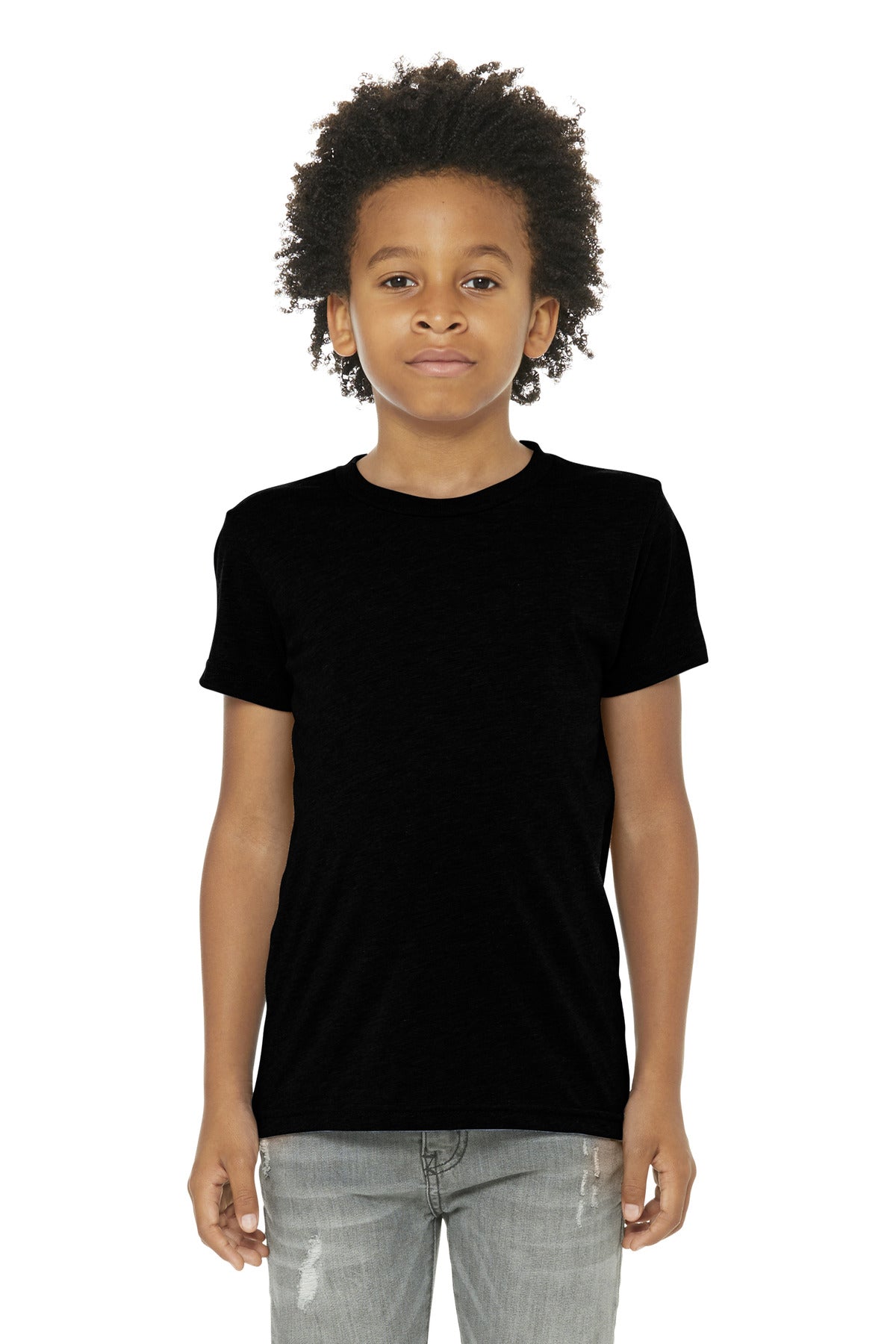 Custom Embroidery or DTF Print - BELLA+CANVAS ® Youth Triblend Short Sleeve Tee. BC3413Y