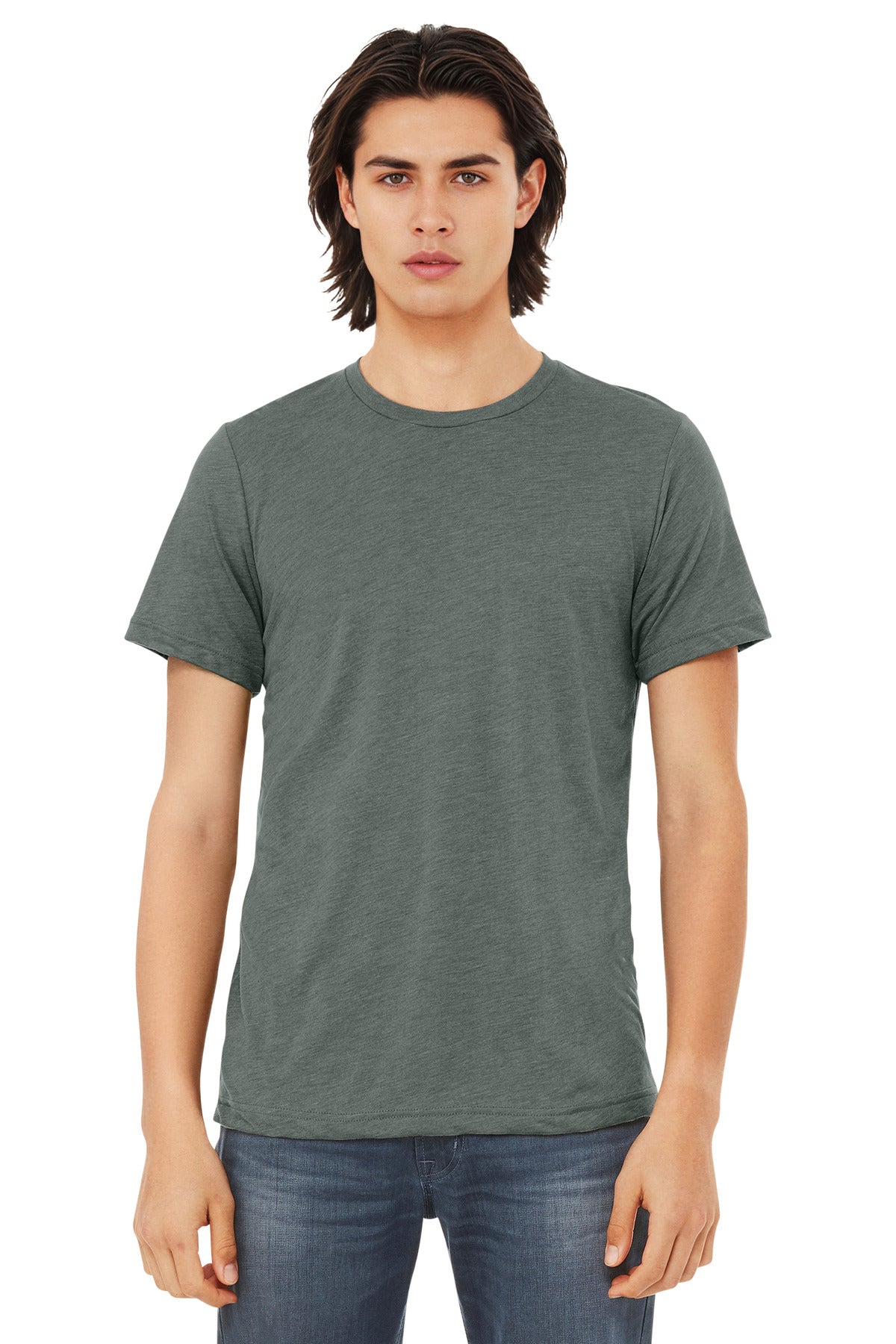 Custom Embroidery or DTF Print - BELLA+CANVAS ® Unisex Triblend Short Sleeve Tee. BC3413