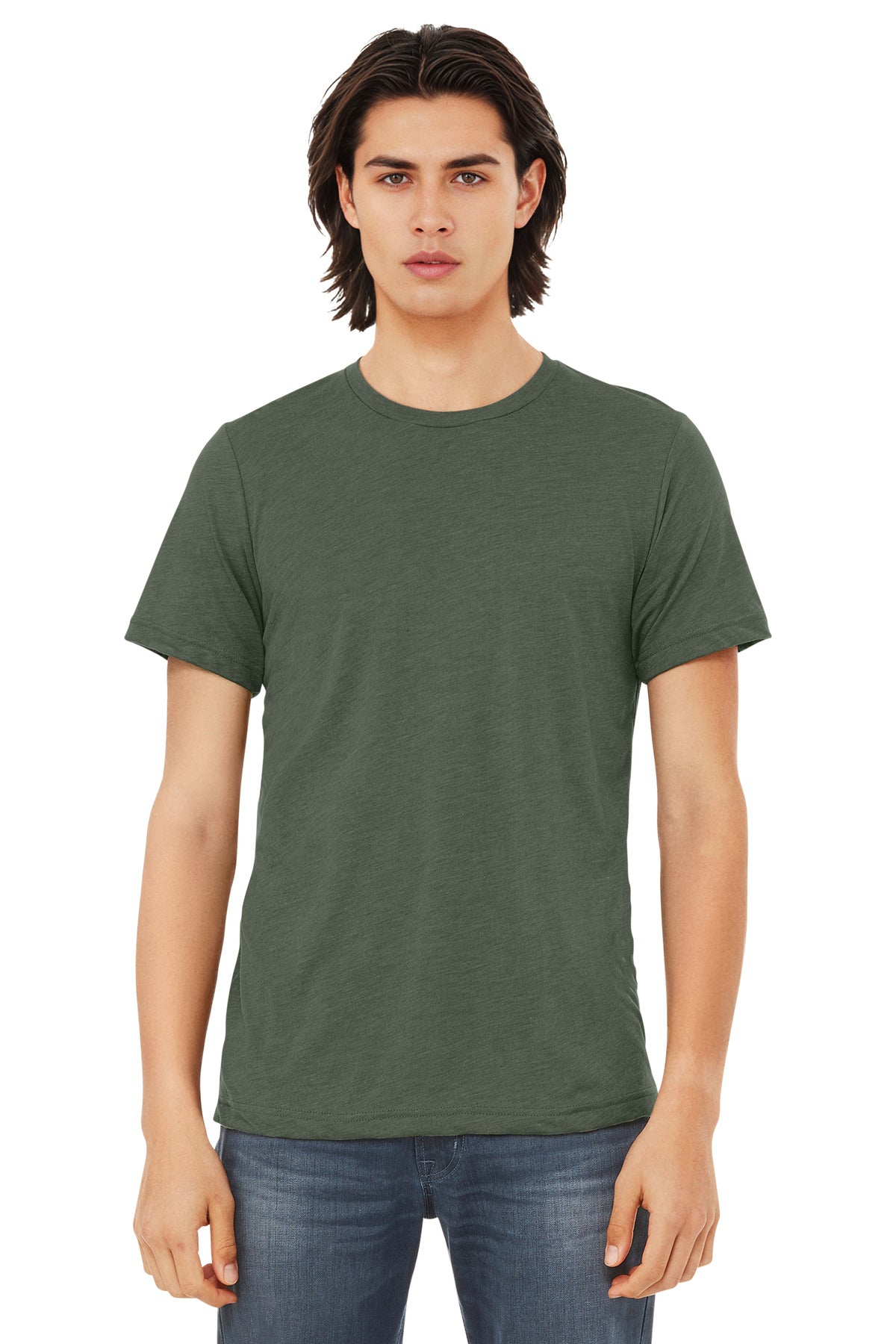 Custom Embroidery or DTF Print - BELLA+CANVAS ® Unisex Triblend Short Sleeve Tee. BC3413