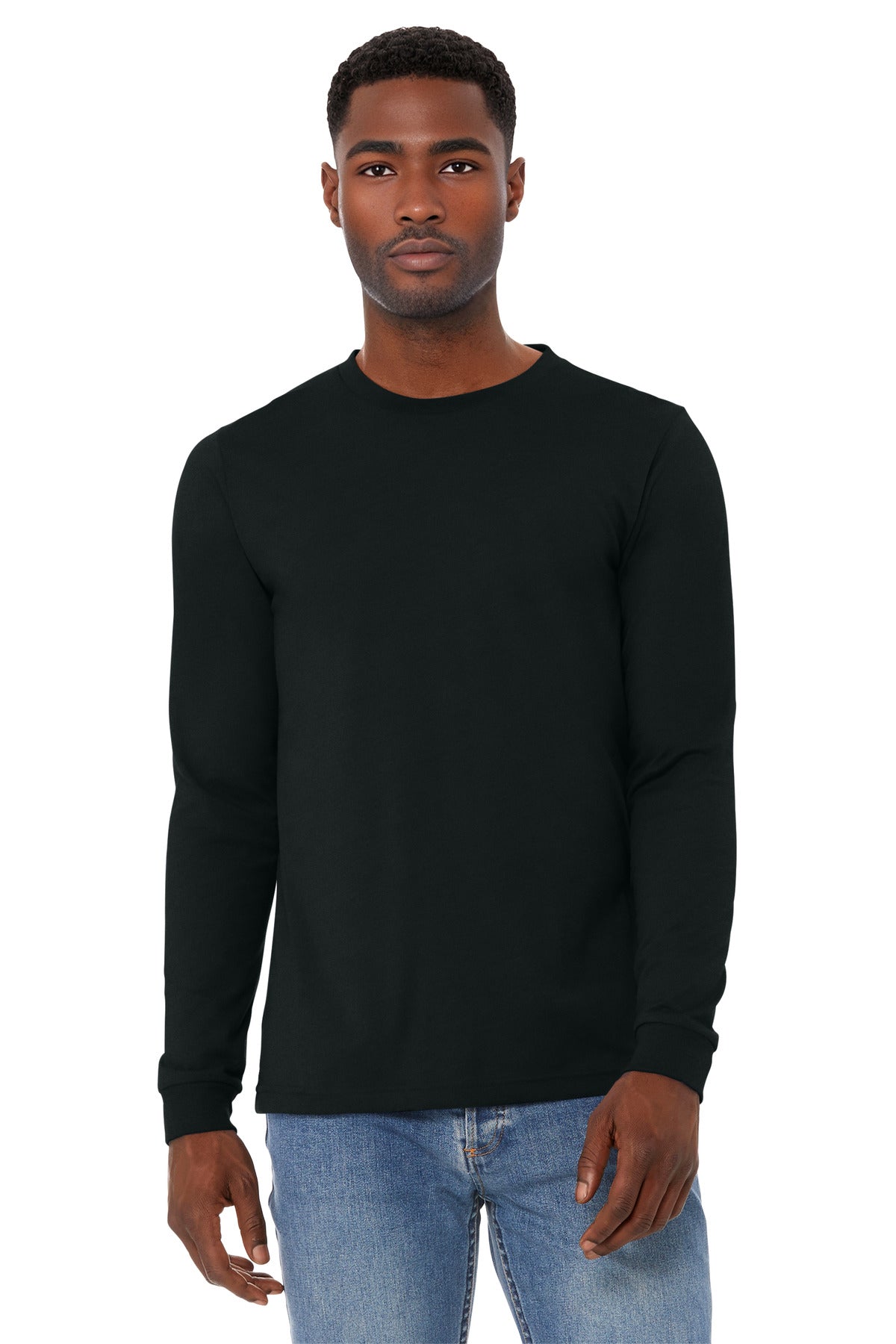 Custom Embroidery or DTF Print - BELLA+CANVAS ® Unisex Heather CVC Long Sleeve Tee BC3501CVC