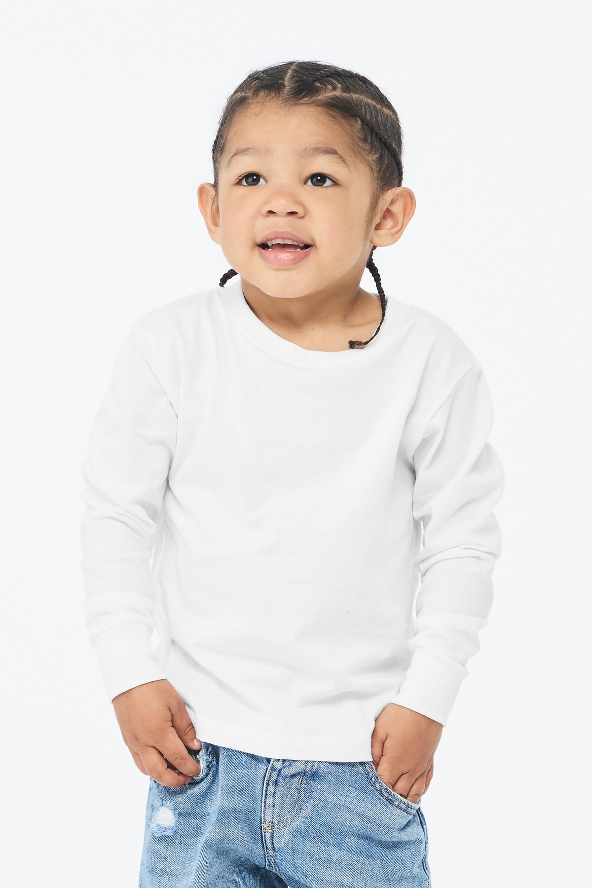 Custom Embroidery or DTF Print - BELLA+CANVAS ® Toddler Jersey Long Sleeve Tee BC3501T