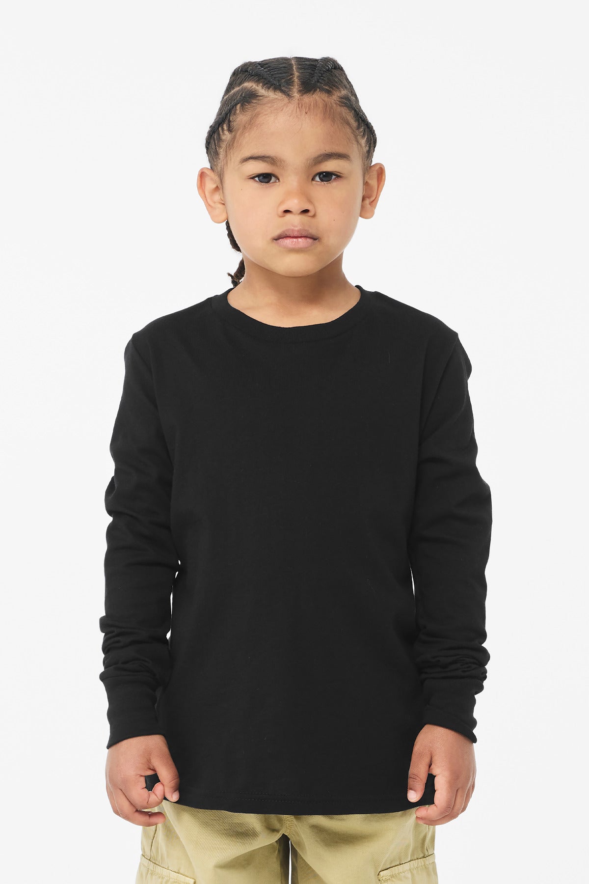 Custom Embroidery or DTF Print - BELLA+CANVAS ® Youth Jersey Long Sleeve Tee BC3501Y