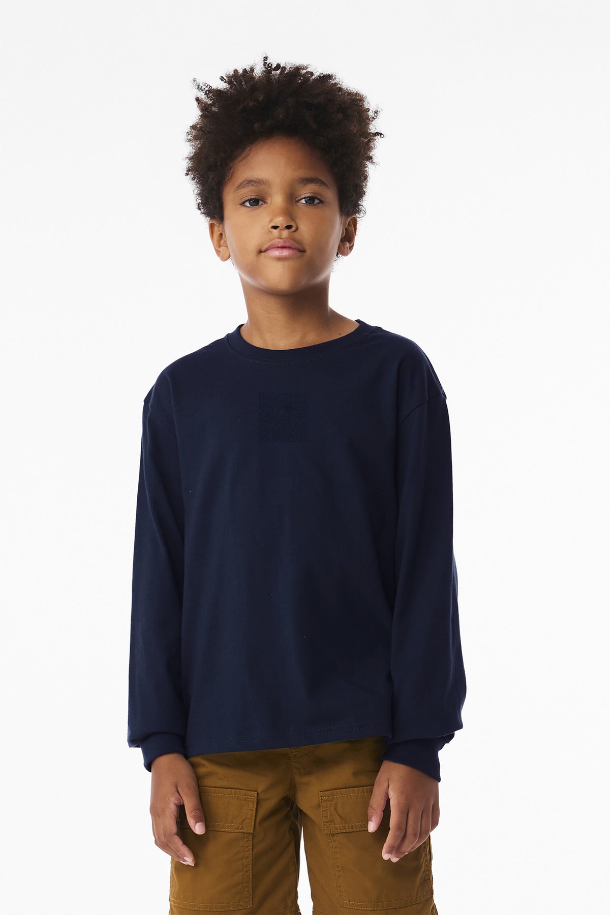 Custom Embroidery or DTF Print - BELLA+CANVAS ® Youth 6-Ounce Heavyweight Long Sleeve Tee BC3511Y