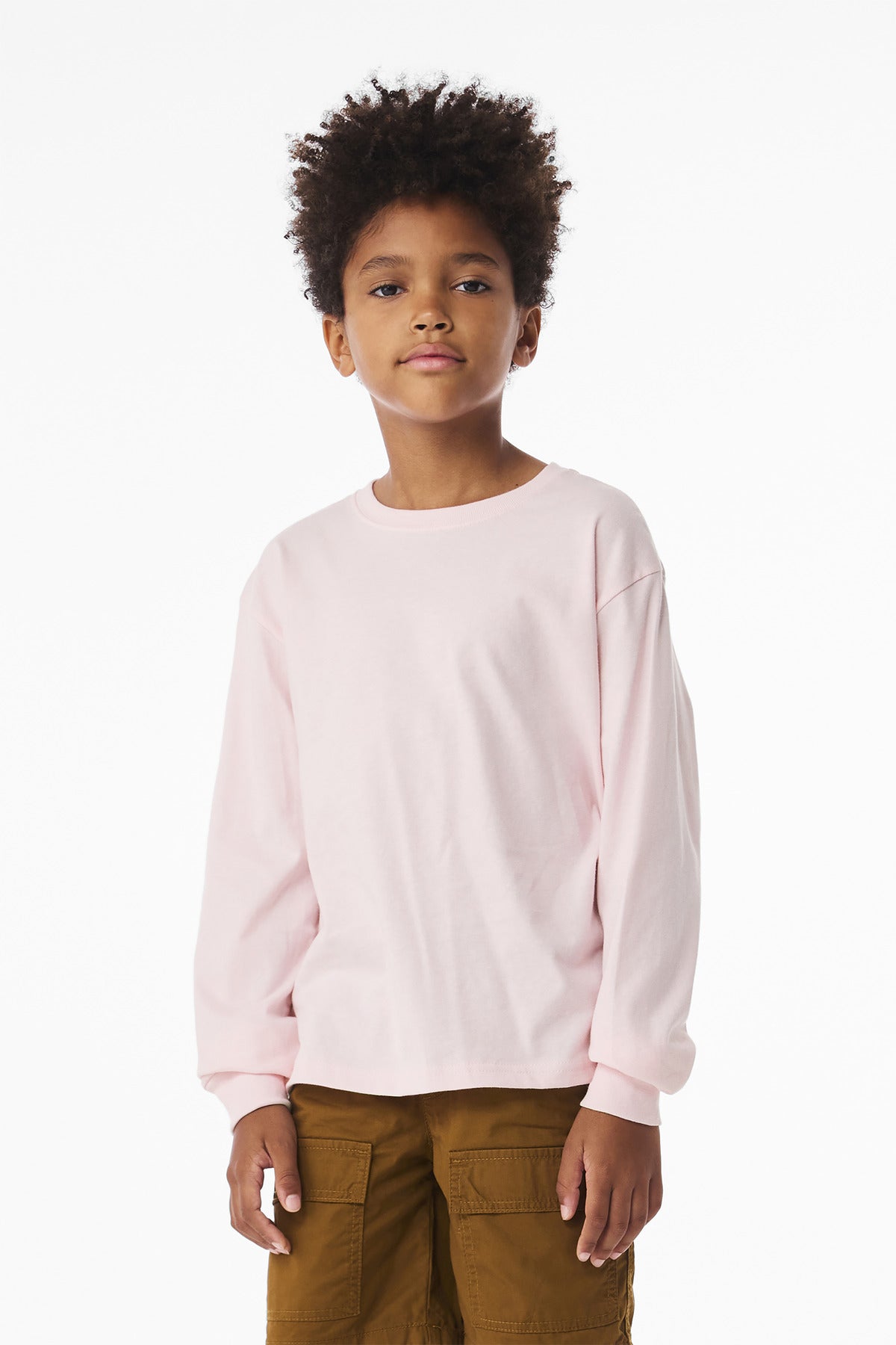 Custom Embroidery or DTF Print - BELLA+CANVAS ® Youth 6-Ounce Heavyweight Long Sleeve Tee BC3511Y