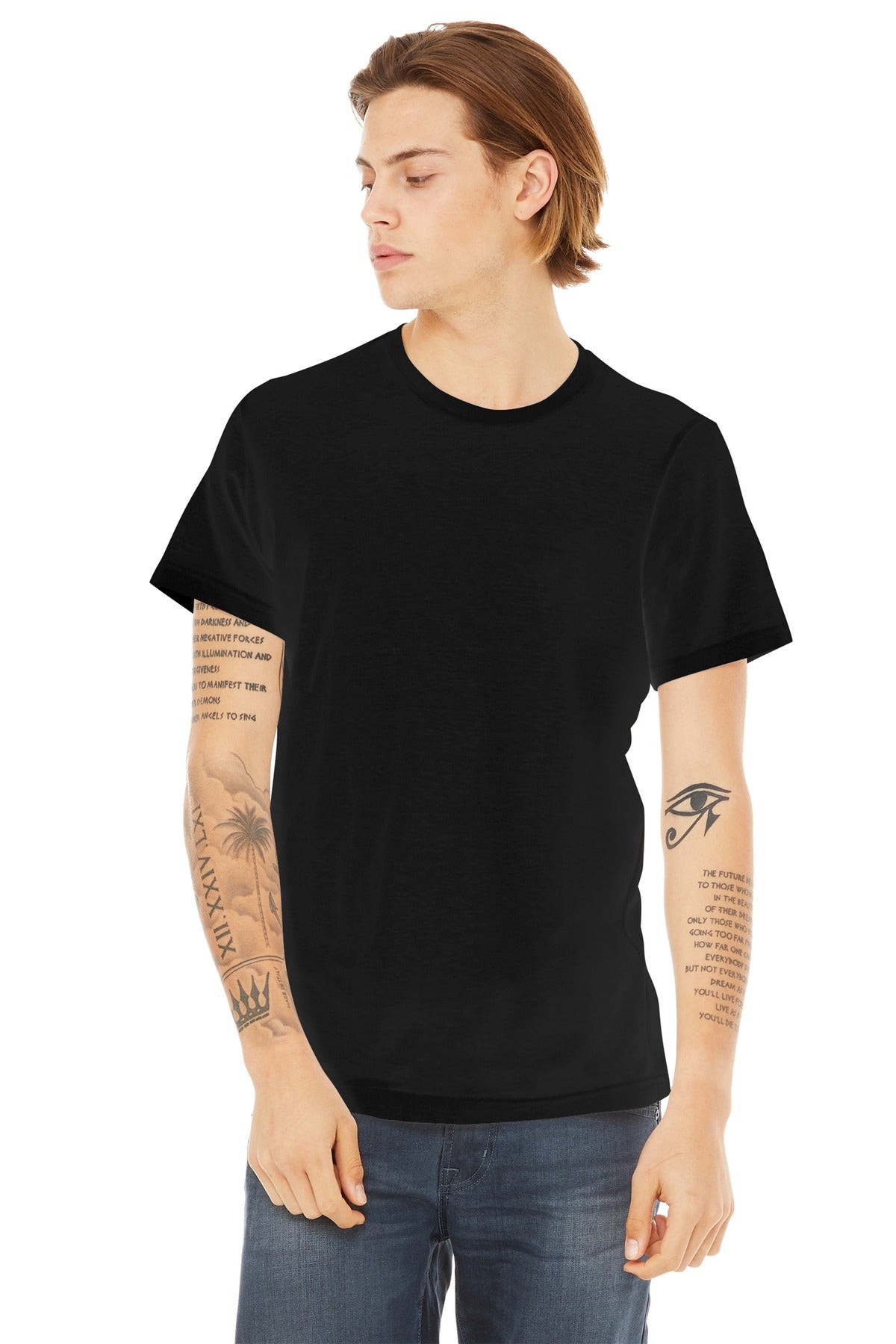 Custom Embroidery or DTF Print - BELLA+CANVAS ® Unisex Poly-Cotton Short Sleeve Tee. BC3650