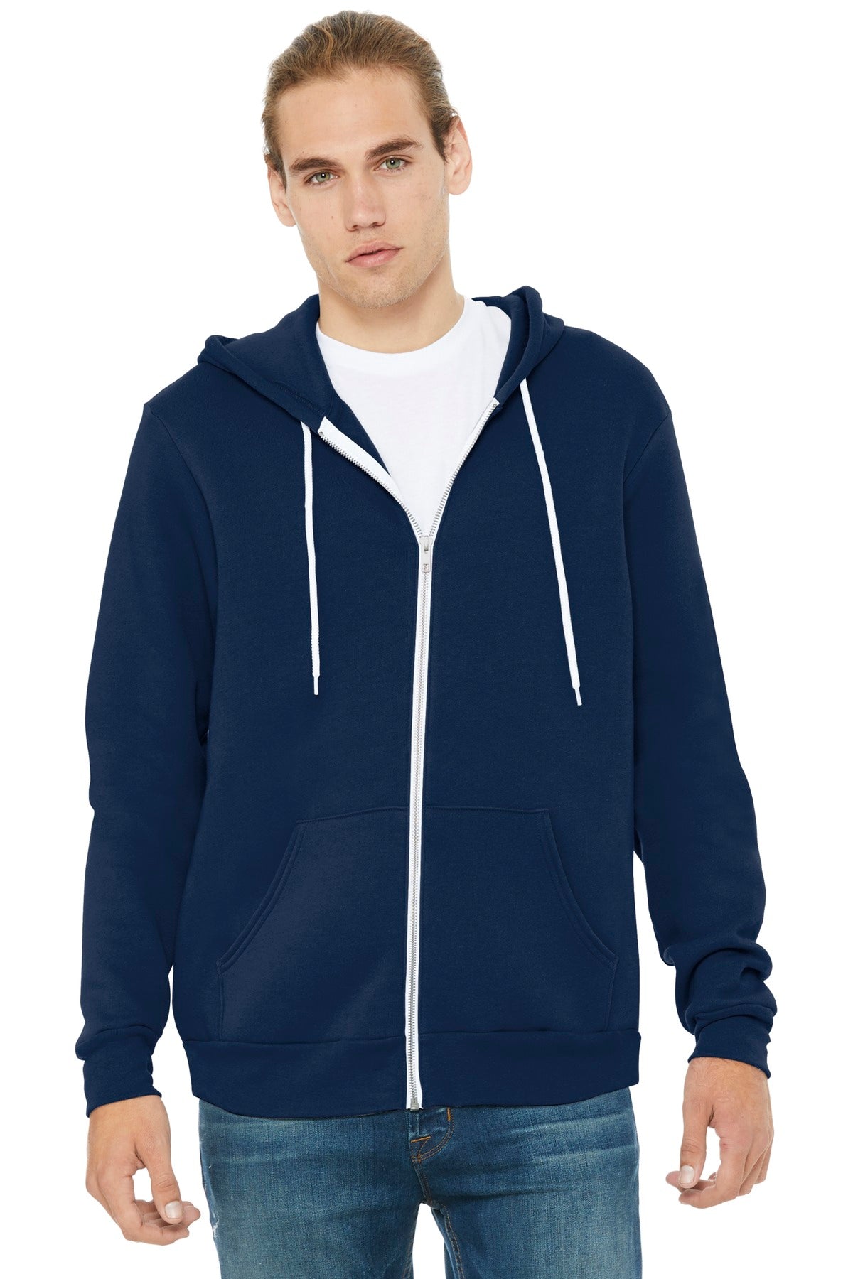 Custom Embroidery or DTF Print - BELLA+CANVAS ® Unisex Sponge Fleece Full-Zip Hoodie. BC3739