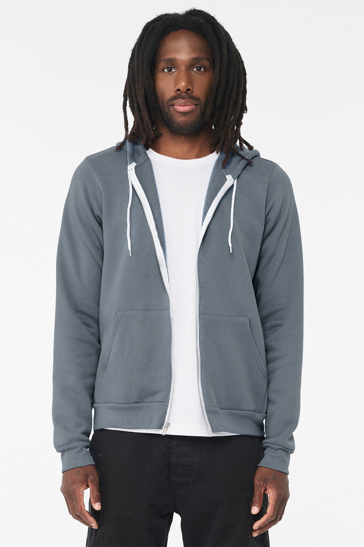 Custom Embroidery or DTF Print - BELLA+CANVAS ® Unisex Sponge Fleece Full-Zip Hoodie. BC3739