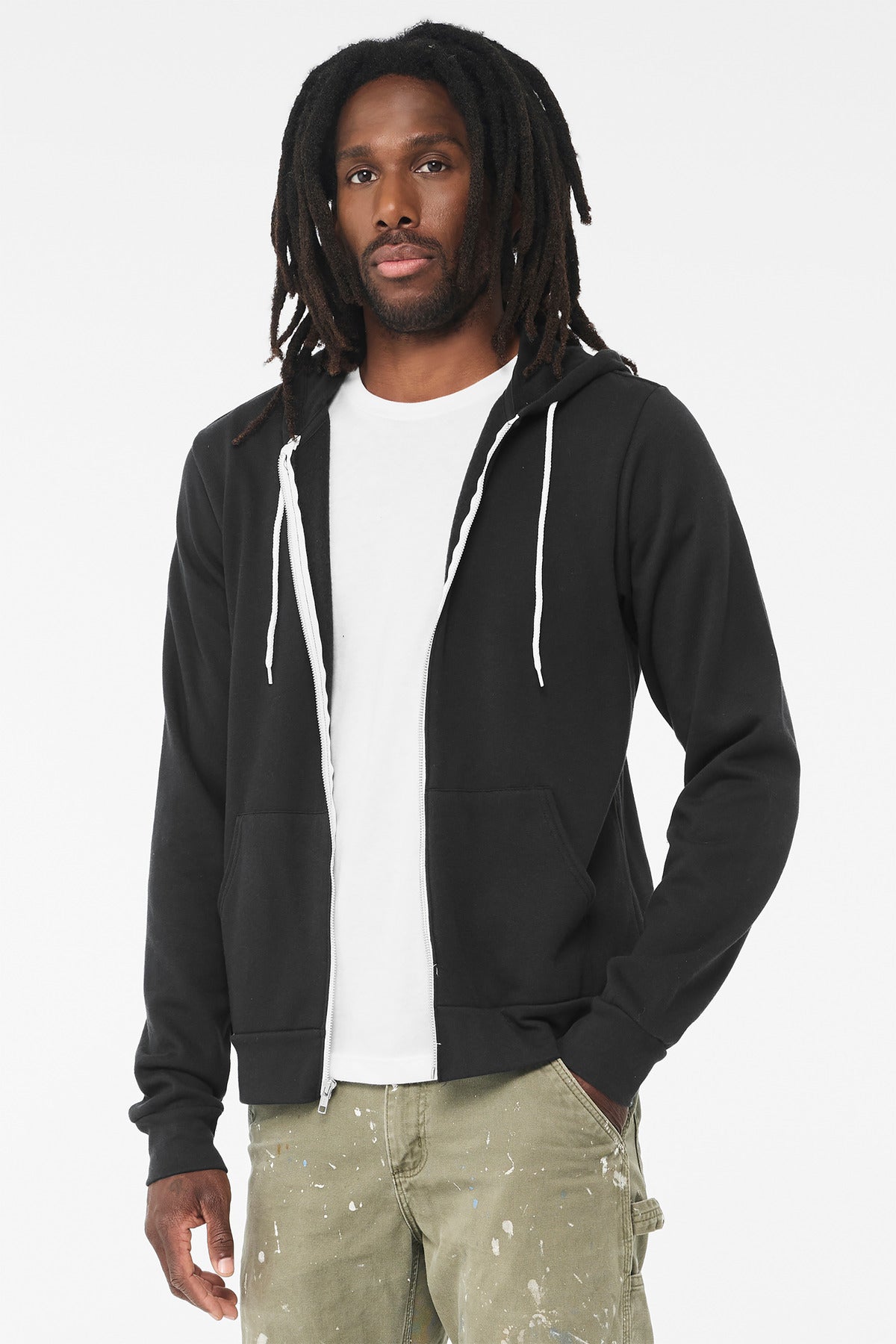 Custom Embroidery or DTF Print - BELLA+CANVAS ® Unisex Sponge Fleece Full-Zip Hoodie. BC3739