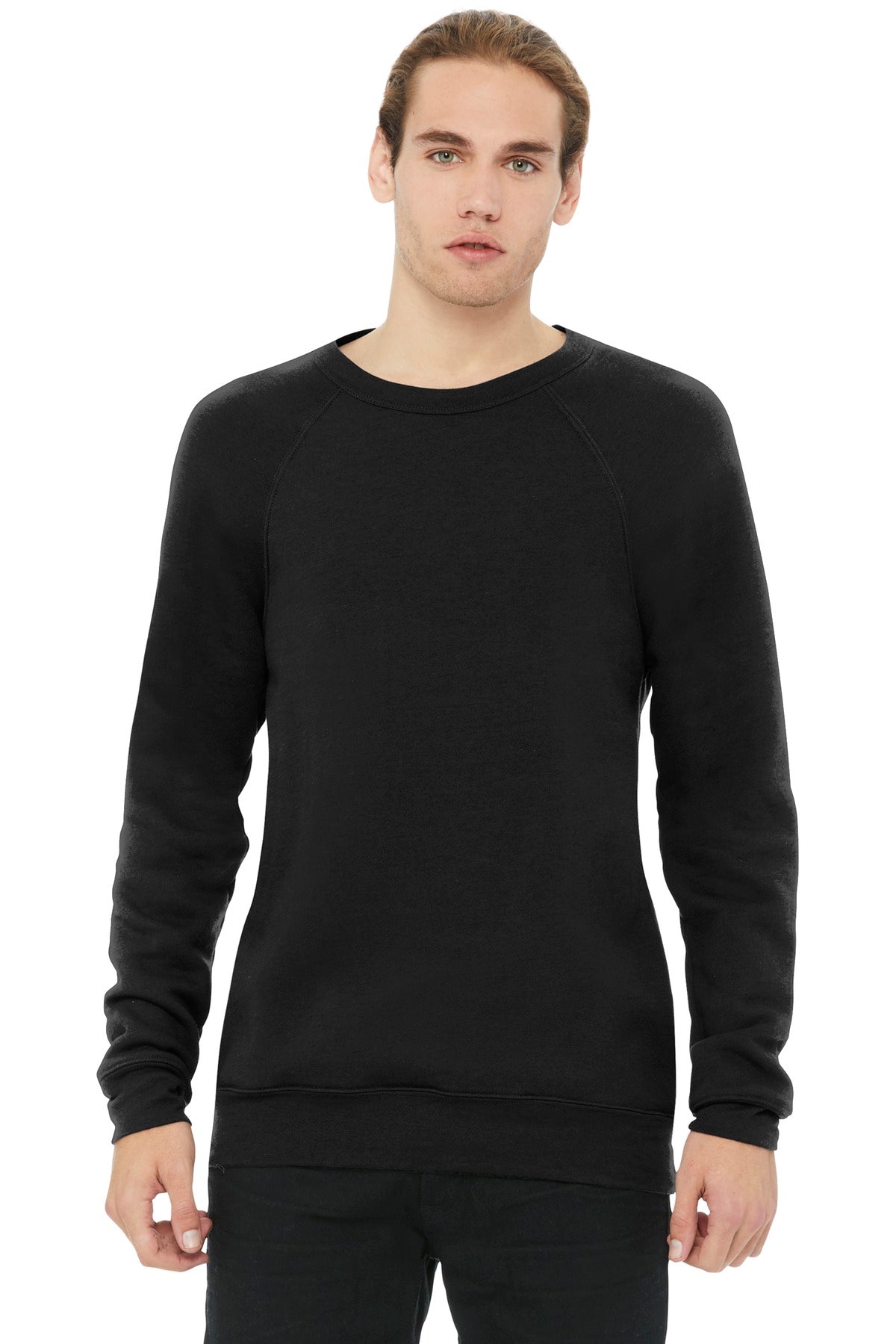 Custom Embroidery or DTF Print - BELLA+CANVAS ® Unisex Sponge Fleece Raglan Sweatshirt. BC3901