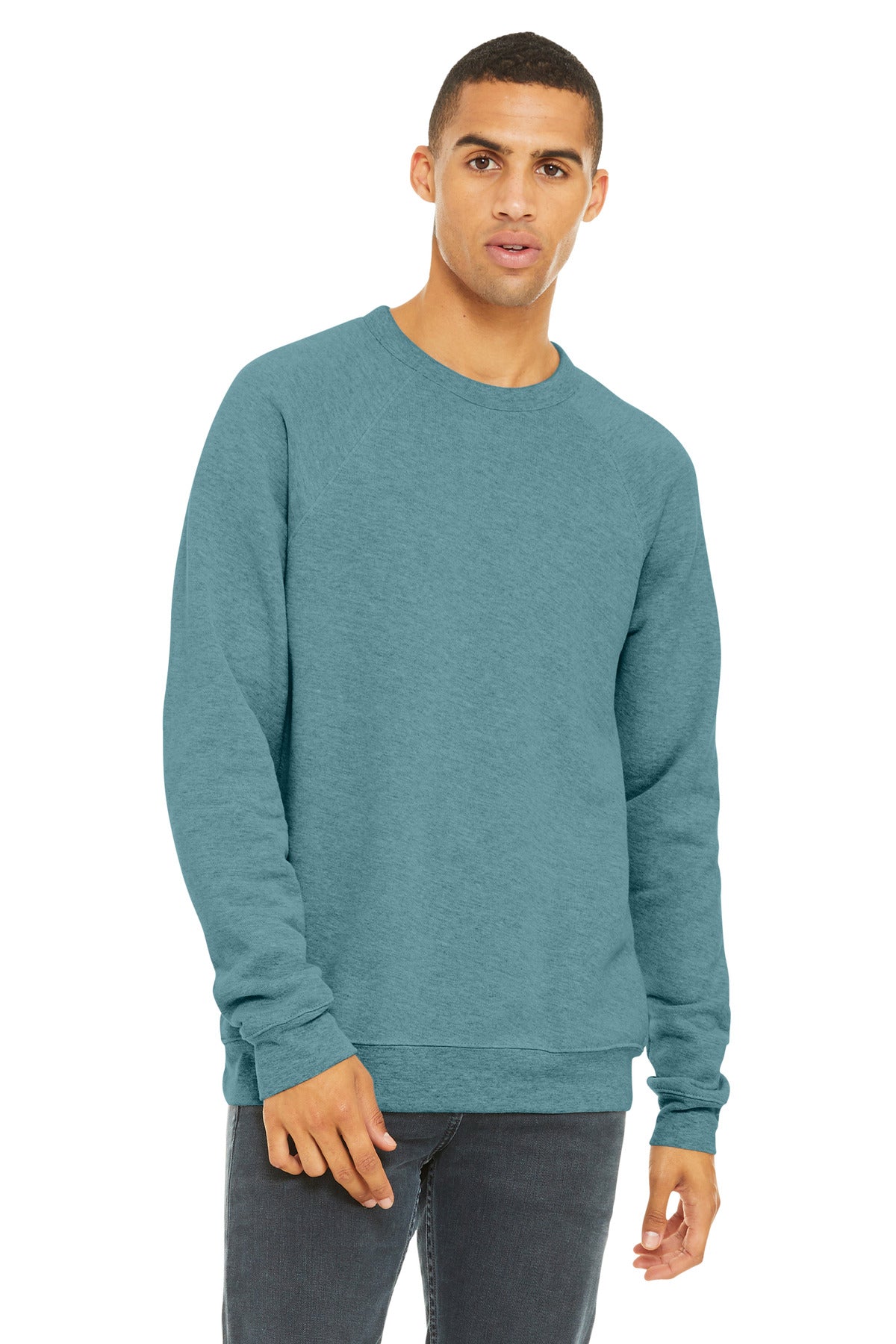 Custom Embroidery or DTF Print - BELLA+CANVAS ® Unisex Sponge Fleece Raglan Sweatshirt. BC3901