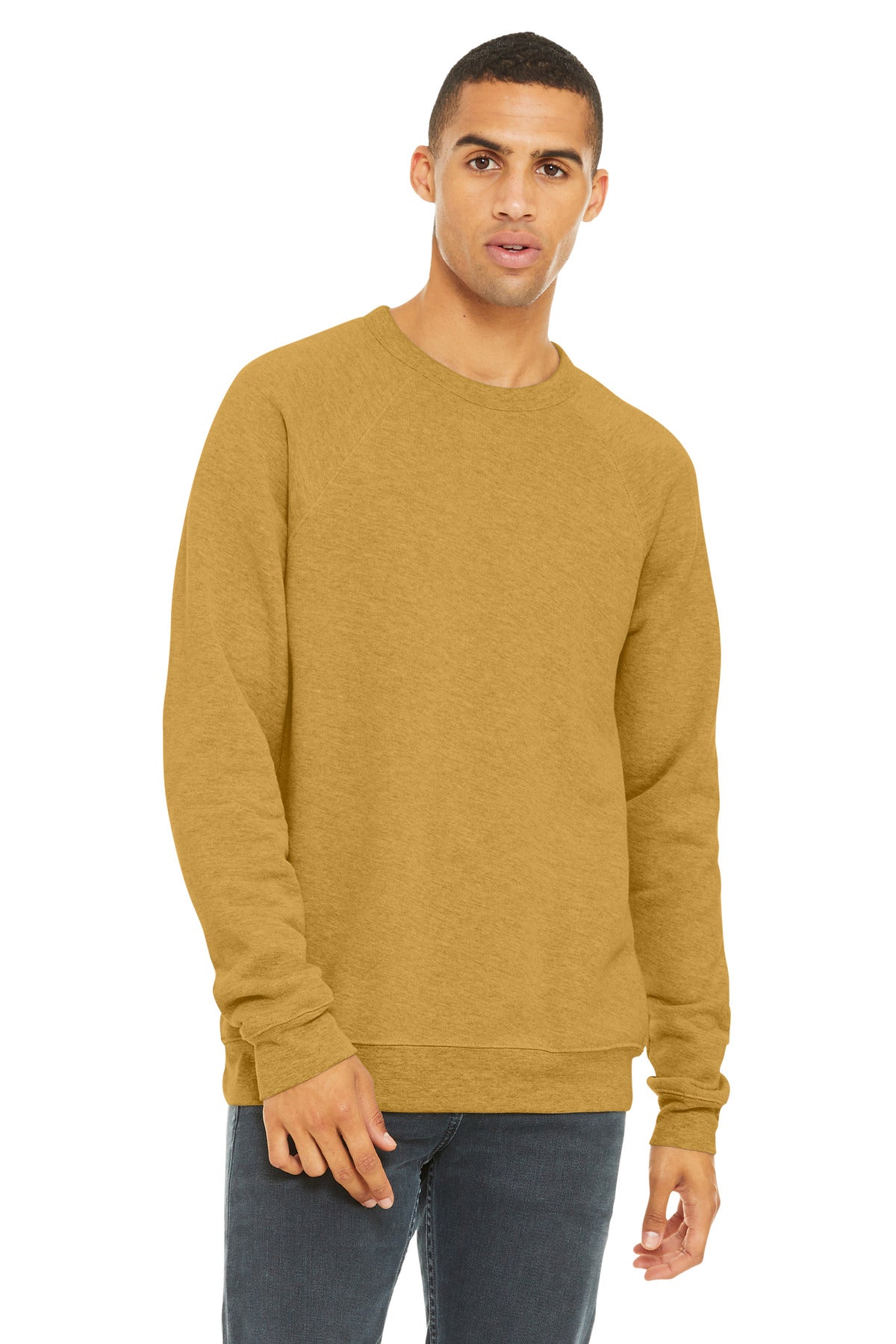 Custom Embroidery or DTF Print - BELLA+CANVAS ® Unisex Sponge Fleece Raglan Sweatshirt. BC3901
