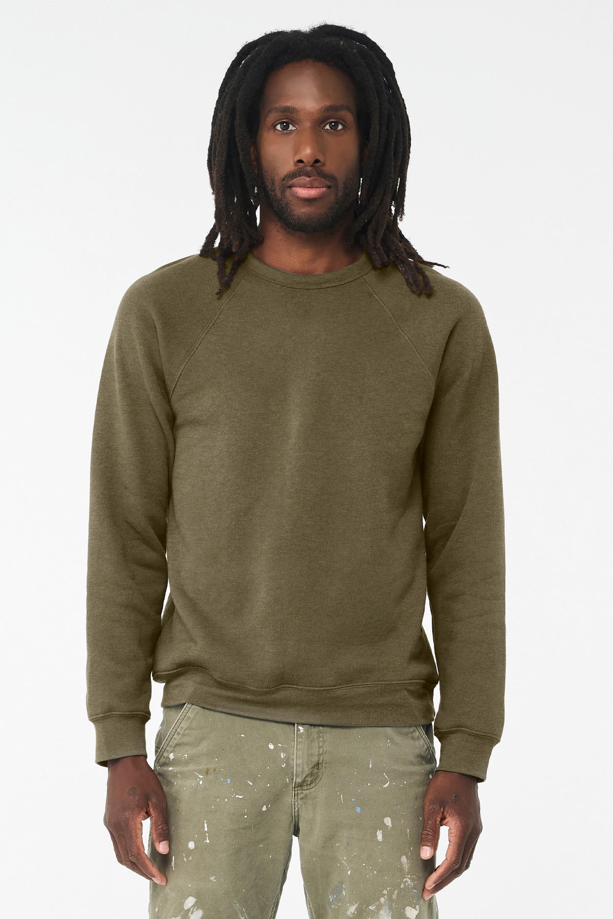 Custom Embroidery or DTF Print - BELLA+CANVAS ® Unisex Sponge Fleece Raglan Sweatshirt. BC3901