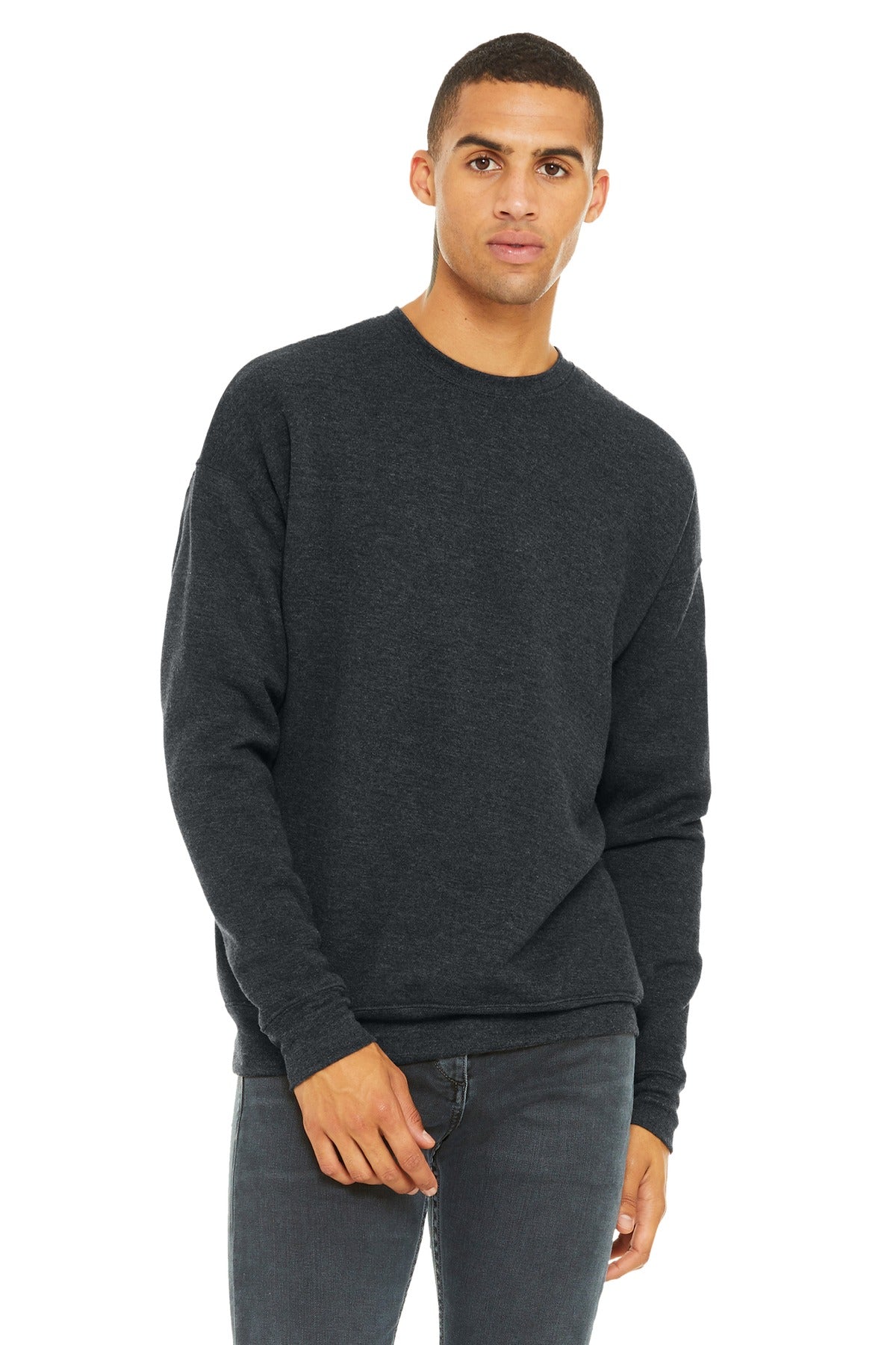 Custom Embroidery or DTF Print - BELLA+CANVAS ® Unisex Sponge Fleece Drop Shoulder Sweatshirt. BC3945