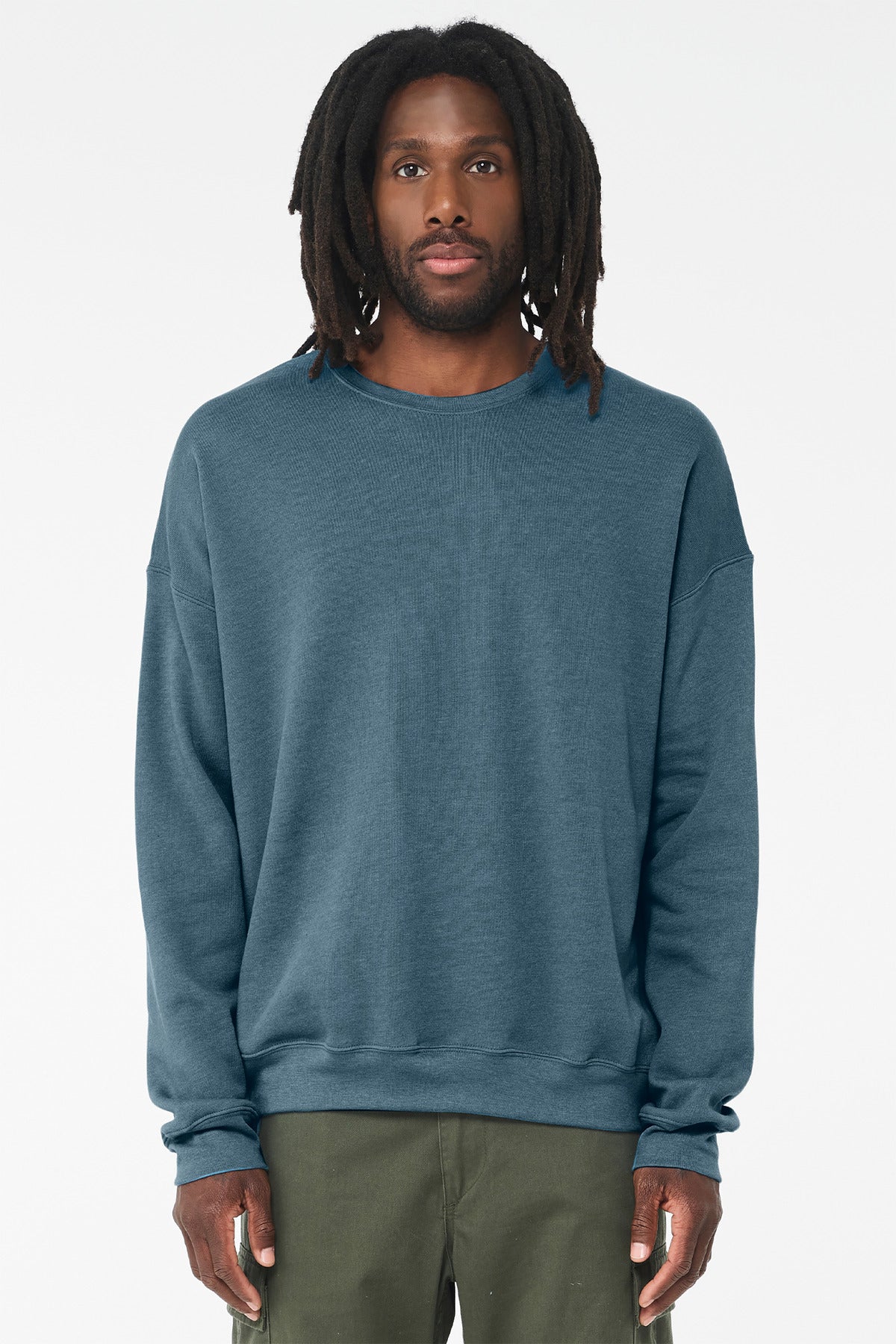 Custom Embroidery or DTF Print - BELLA+CANVAS ® Unisex Sponge Fleece Drop Shoulder Sweatshirt. BC3945