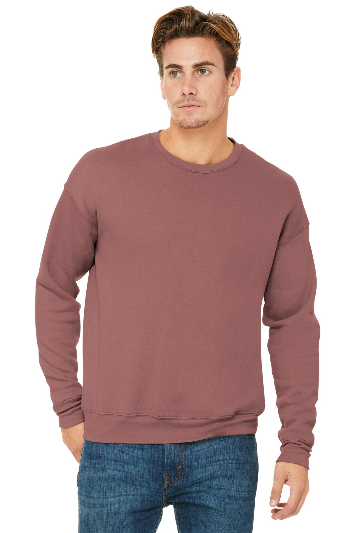 Custom Embroidery or DTF Print - BELLA+CANVAS ® Unisex Sponge Fleece Drop Shoulder Sweatshirt. BC3945