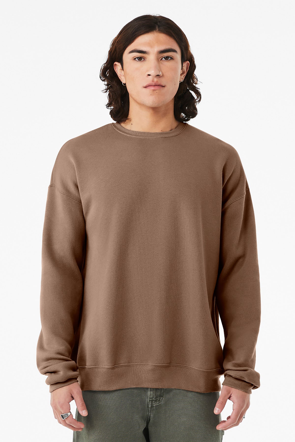 Custom Embroidery or DTF Print - BELLA+CANVAS ® Unisex Sponge Fleece Drop Shoulder Sweatshirt. BC3945