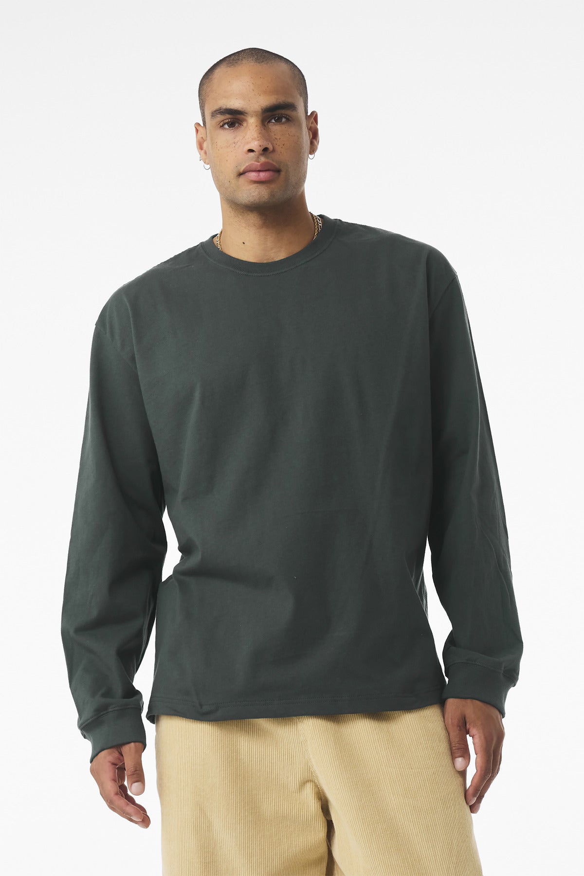 Custom Embroidery or DTF Print - BELLA+CANVAS ® Unisex 7.5-Ounce Heavyweight Long Sleeve Tee BC4651