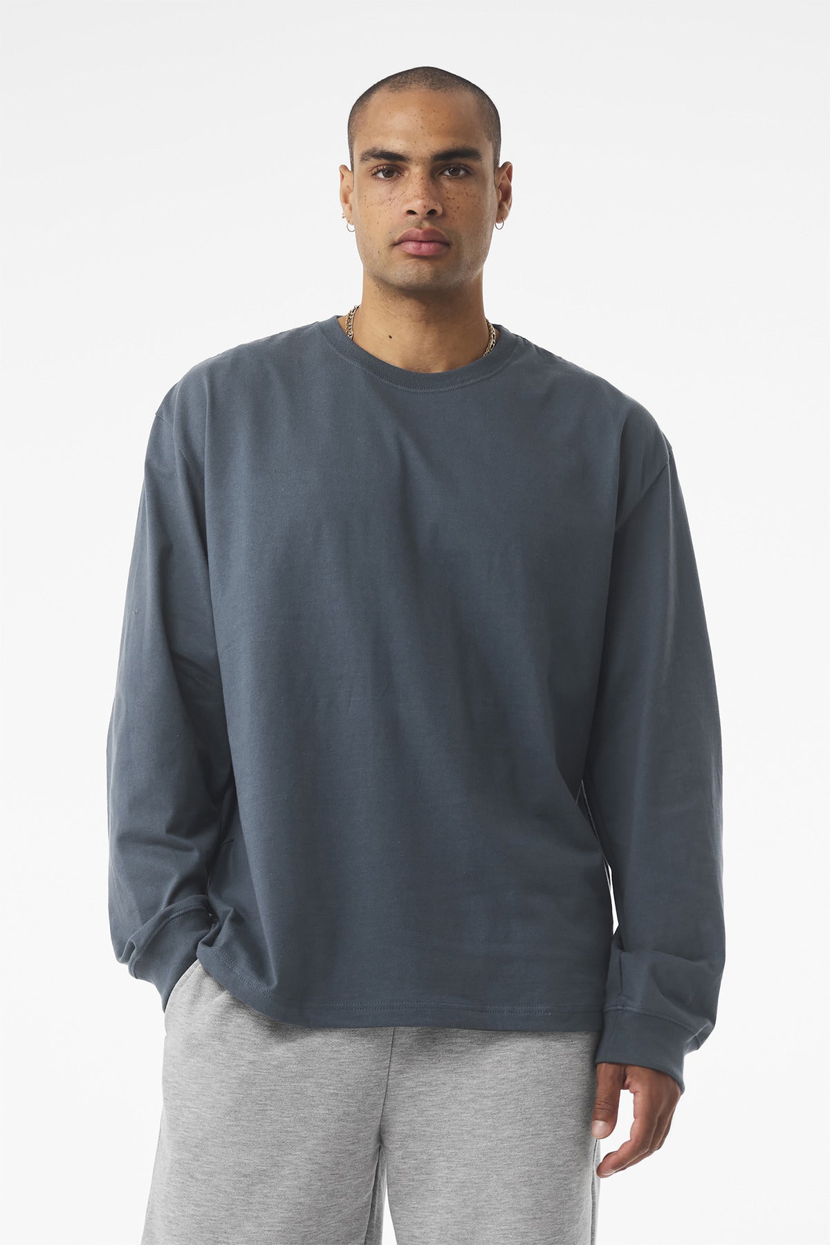 Custom Embroidery or DTF Print - BELLA+CANVAS ® Unisex 7.5-Ounce Heavyweight Long Sleeve Tee BC4651