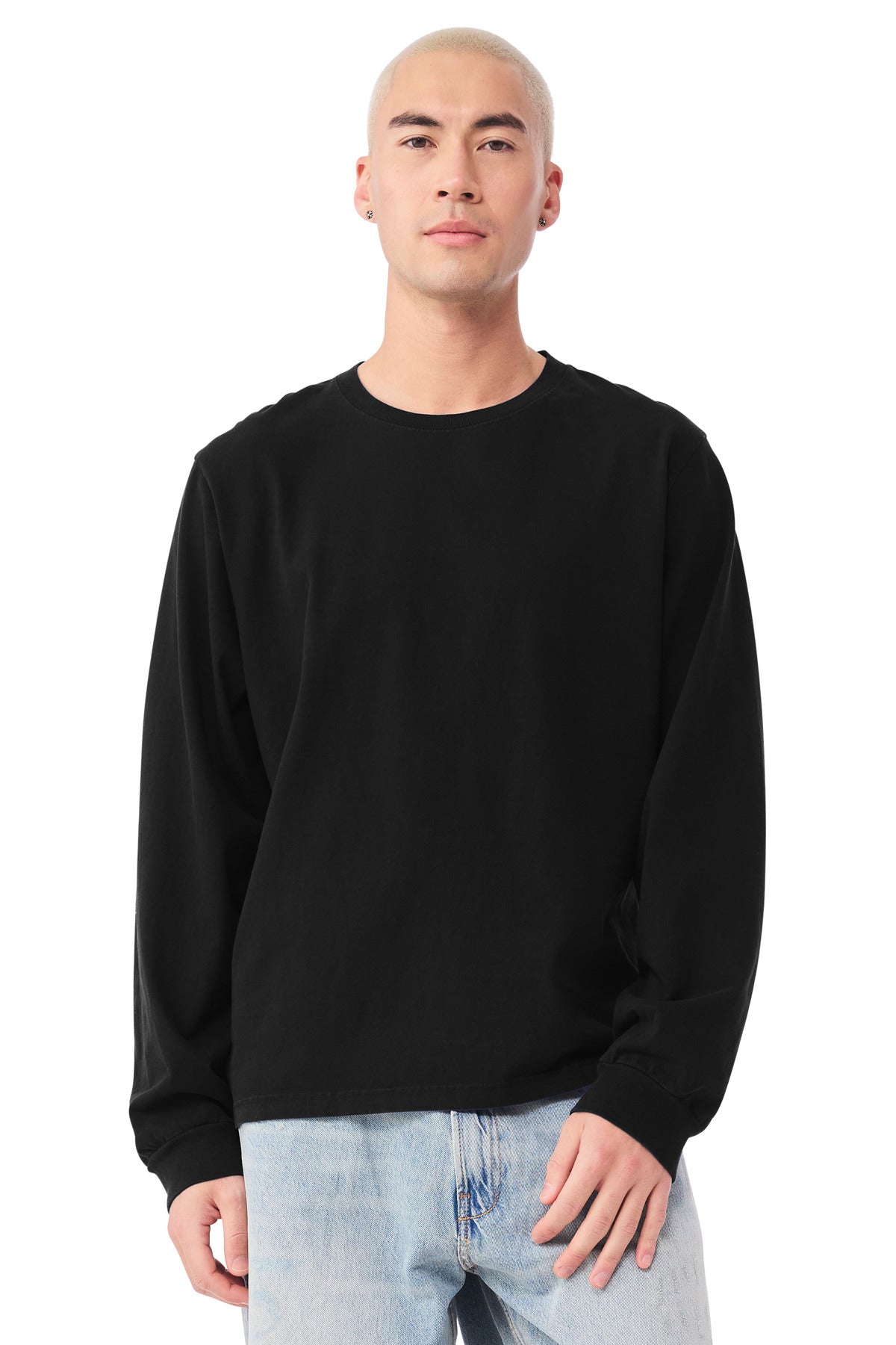 Custom Embroidery or DTF Print - BELLA+CANVAS ® Unisex Heavyweight Garment-Dyed Long Sleeve Tee BC4851GD