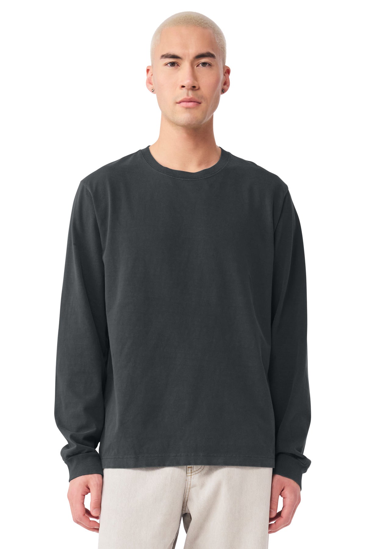 Custom Embroidery or DTF Print - BELLA+CANVAS ® Unisex Heavyweight Garment-Dyed Long Sleeve Tee BC4851GD